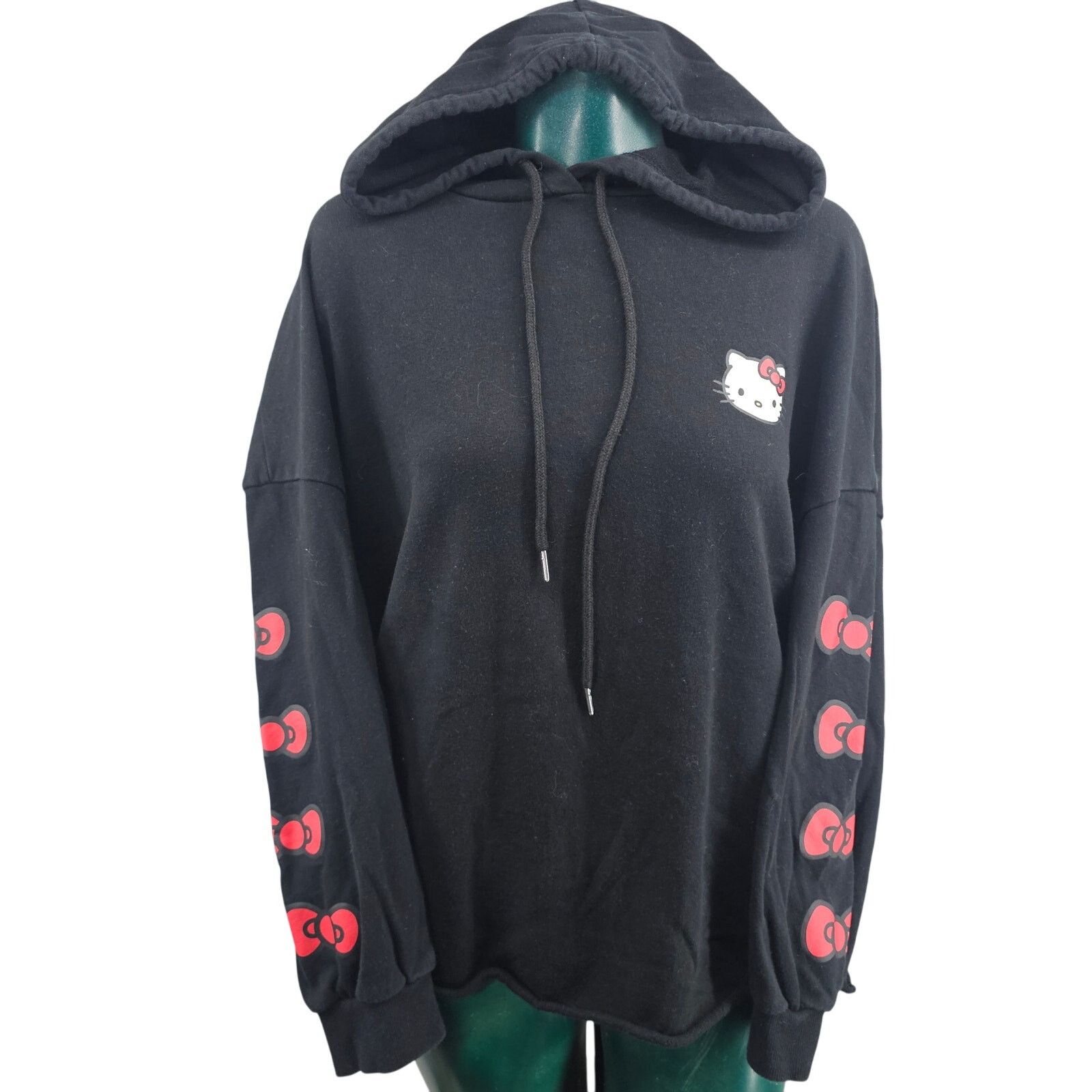 Shein Shein x Hello Kitty Sweatshirt Womens 2XL Black Hoodie 3588 Size XXL / US 16-18 / IT 52-54 - 1 Thumbnail