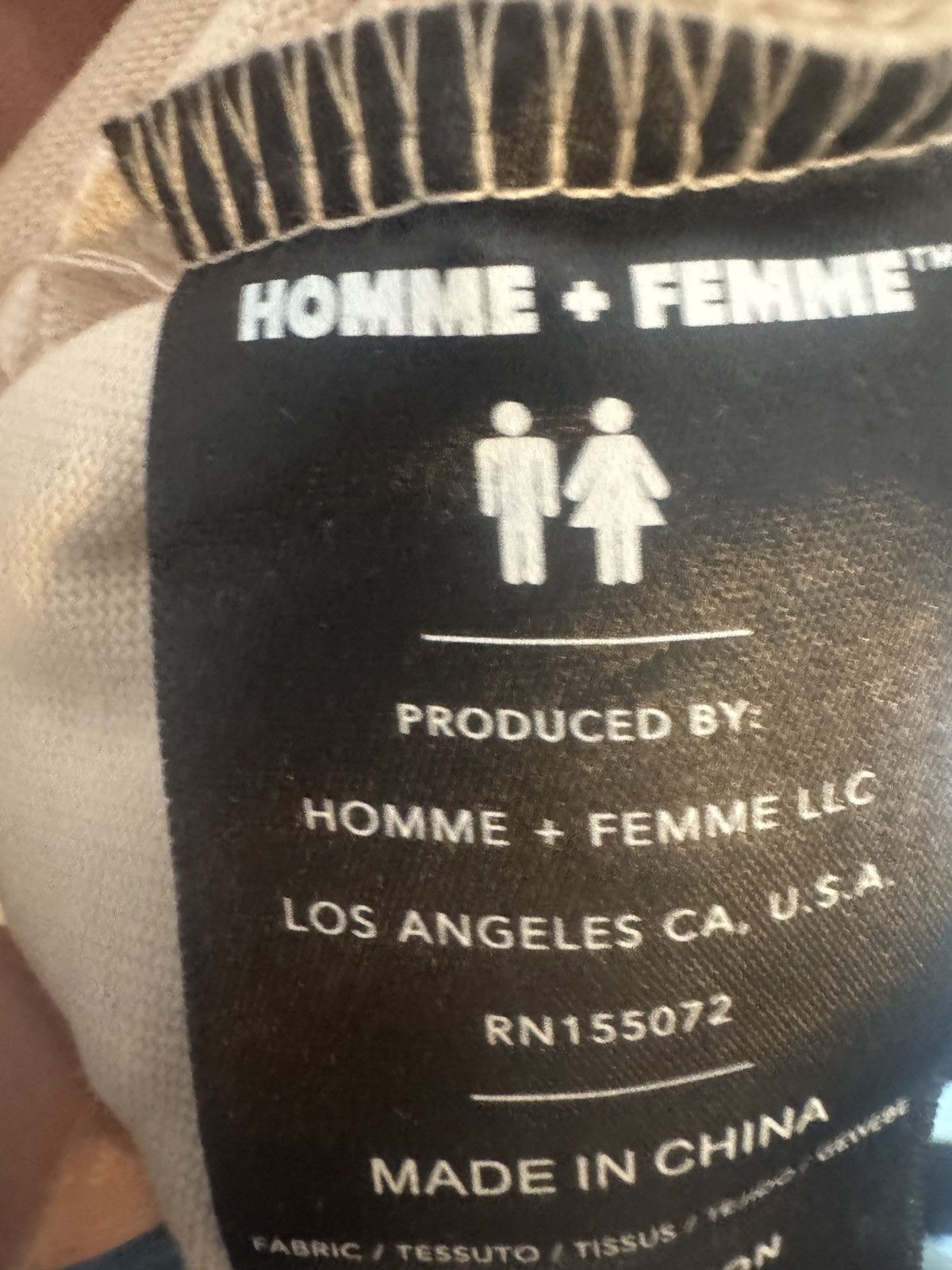 Homme + Femme La Homme Femme Off White Crew Only Tee Size US XL / EU 56 / 4 - 8 Thumbnail