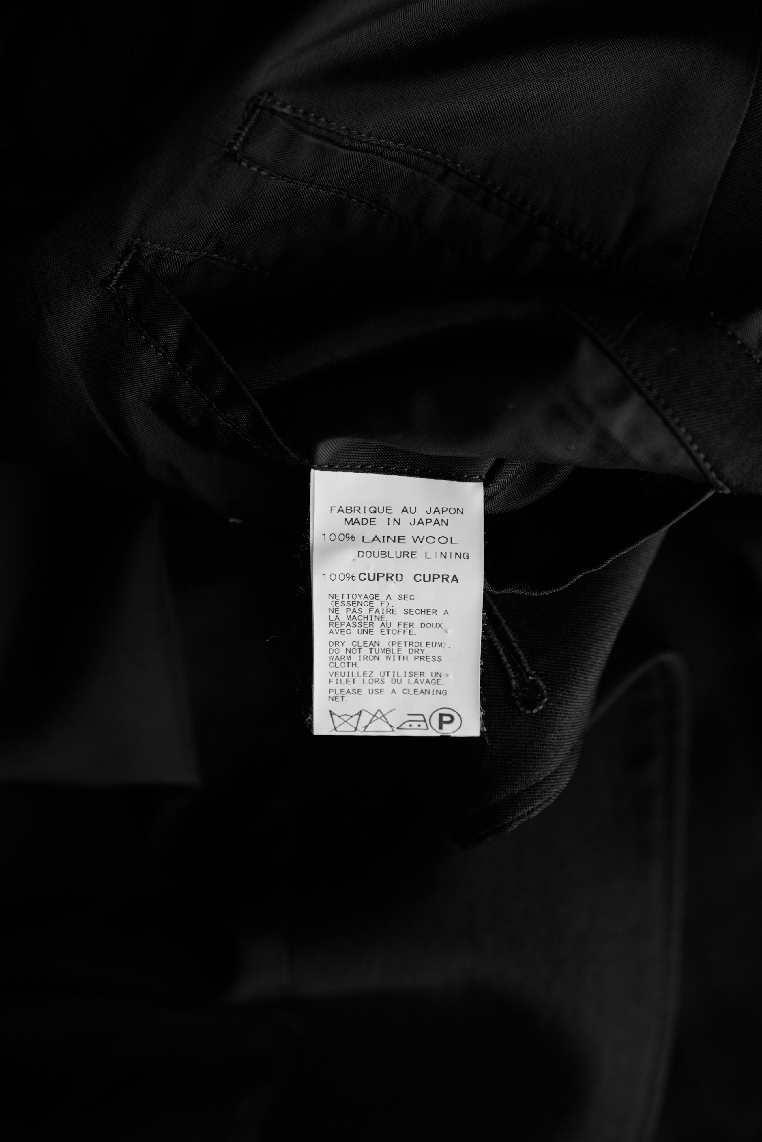 Yohji Yamamoto Yohji Yamamoto Pour Homme - W/Gabardine Stand Collar Jacket Size US M / EU 48-50 / 2 - 9 Thumbnail