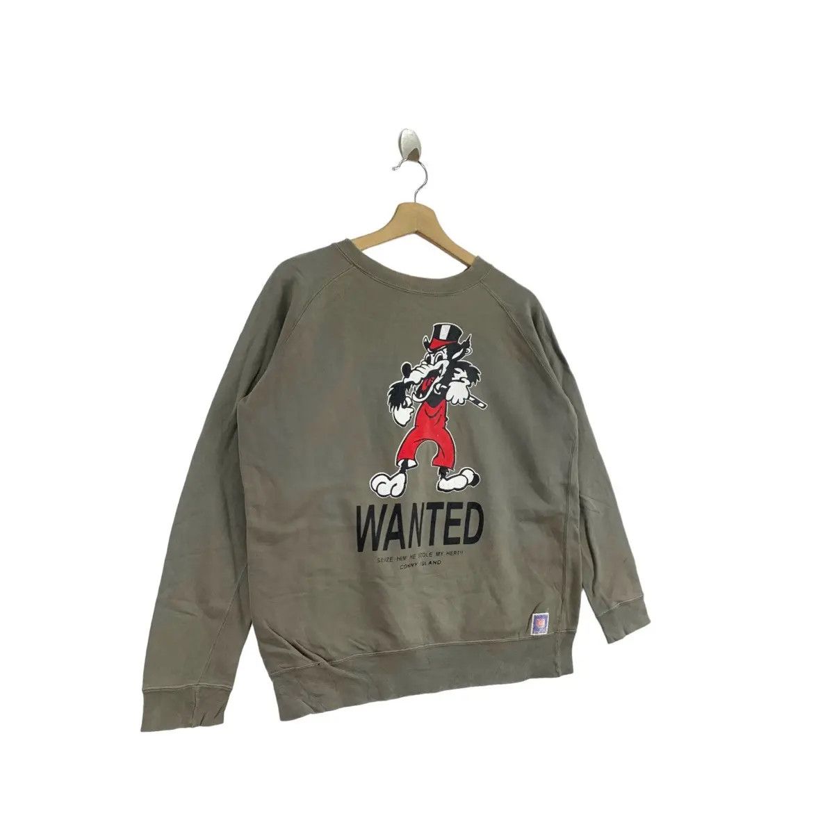 Vintage Vintage 90’ BIG BAD WOLF Zeke Disney Character Sweatshirt Size L / US 10 / IT 46 - 4 Thumbnail