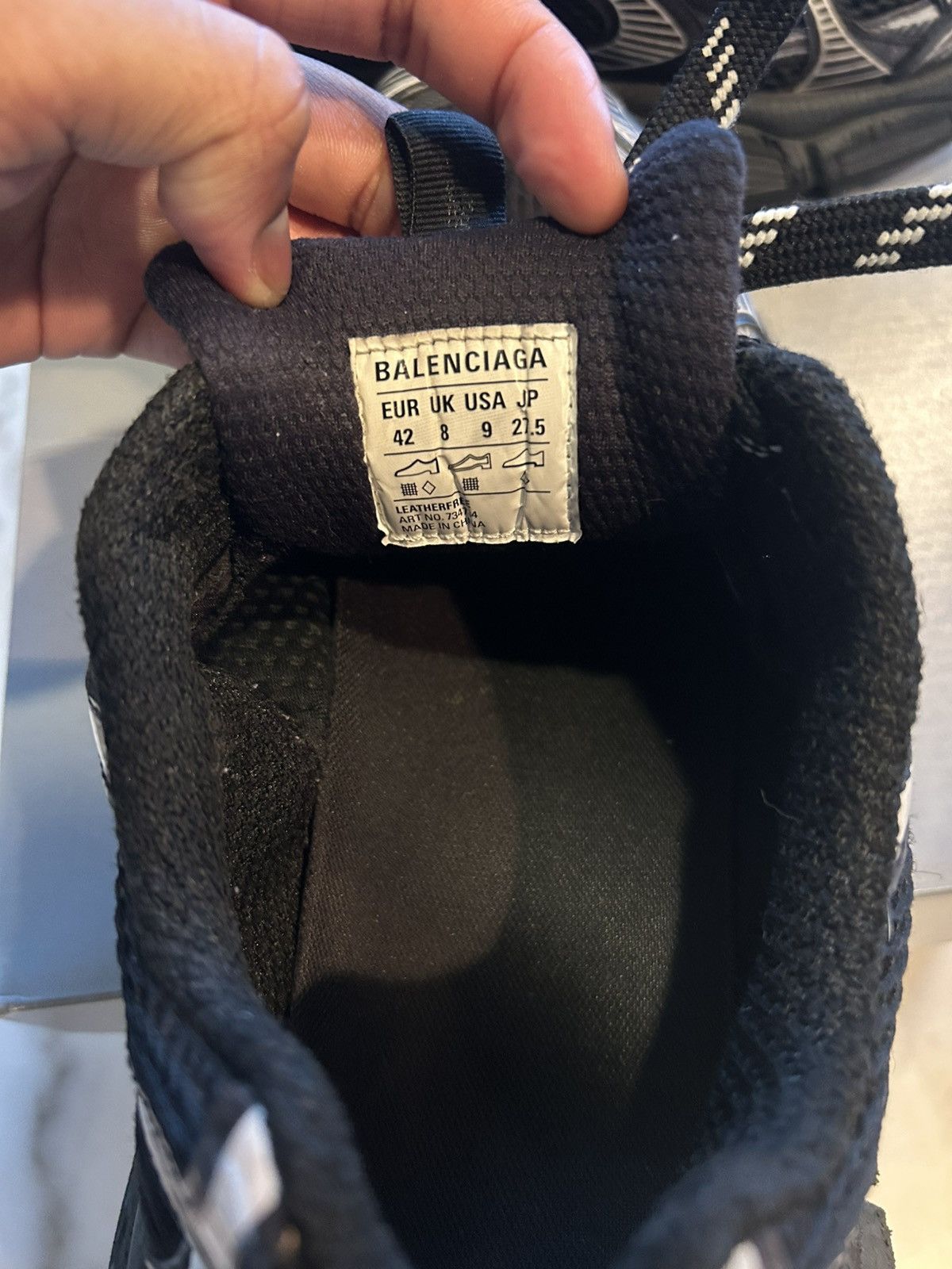 Balenciaga Balenciaga 3xl Black/White Size US 10 / EU 43 - 7 Thumbnail