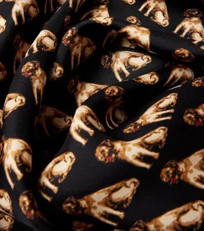Valentino o1B3y1r0426 Size: OS / Petit Charles Silk Scarf Multicolor Size ONE SIZE - 2 Thumbnail