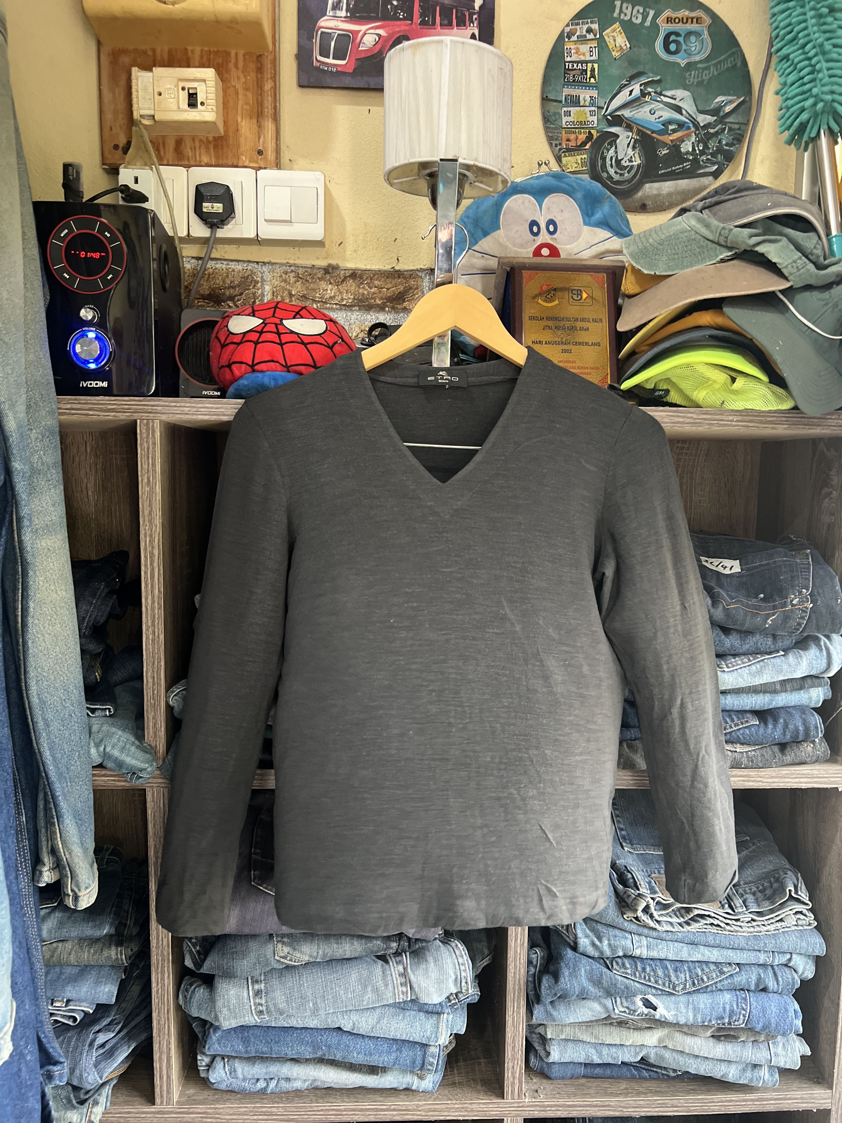 Etro 🔥Made in Italy Etro Milano Cropped V Neck Long Sleeves Size US S / EU 44-46 / 1 - 13 Thumbnail