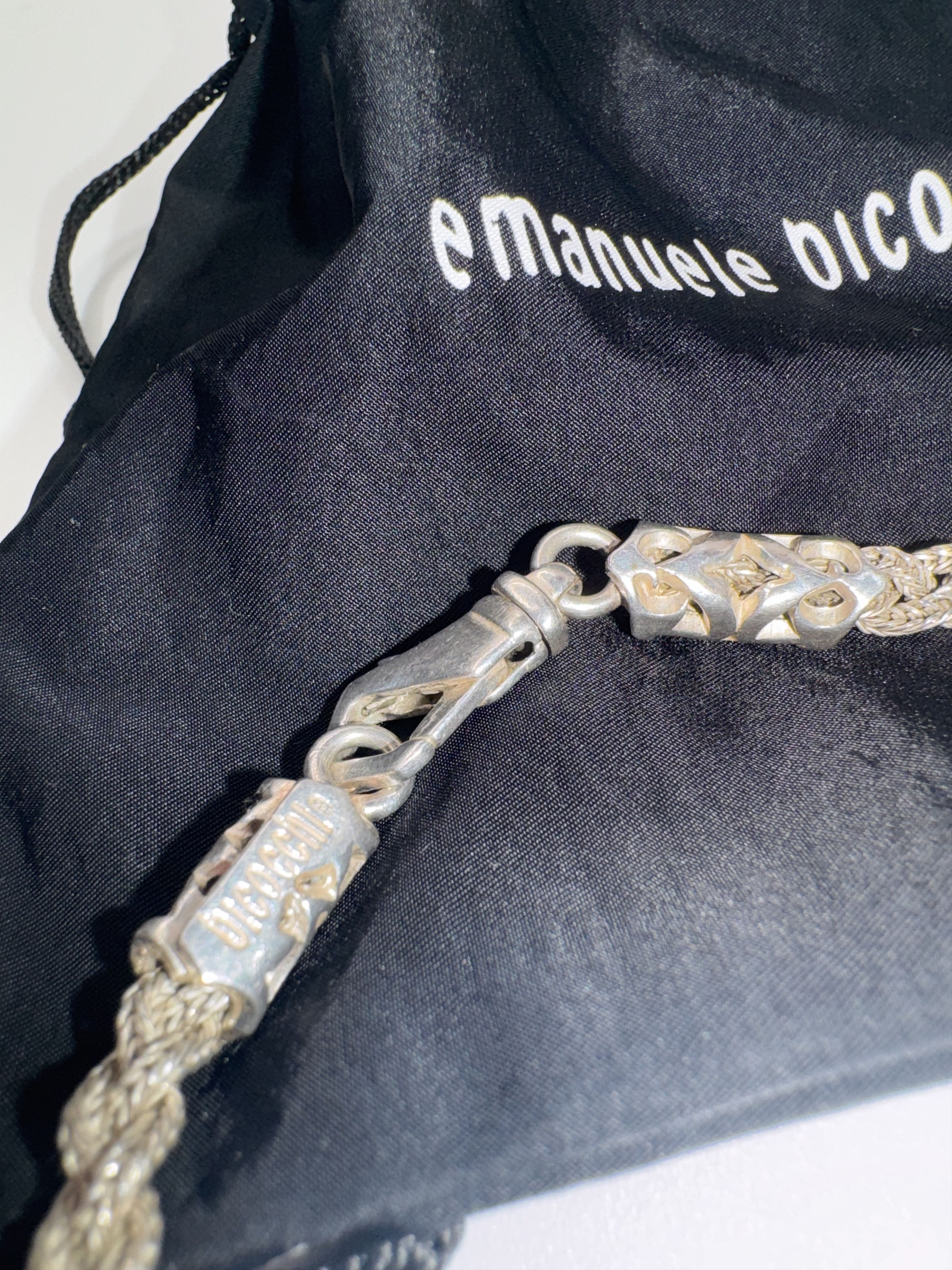 Emanuele Bicocchi Emanuele Bicocchi Silver Diamond Cut Bracelet Size ONE SIZE - 6 Thumbnail