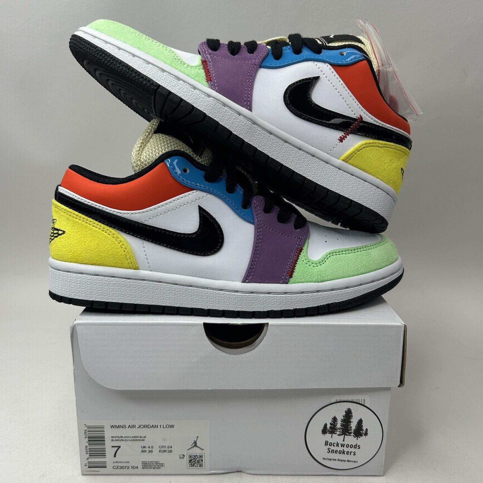 Nike Nike Shoes Air Jordan 1 Low SE WMNS “Lightbulb” 2023 Size US 7 / IT 37 - 1 Thumbnail