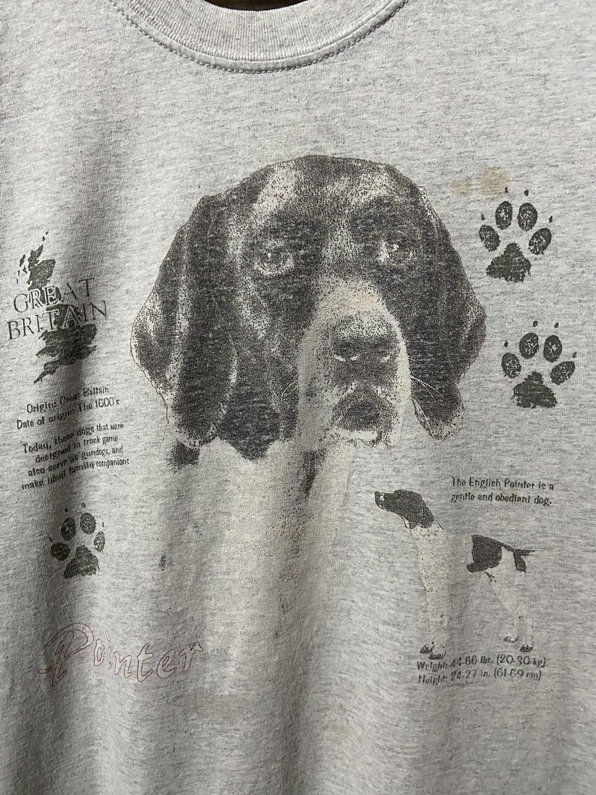 Vintage Vintage great dane history dog grey T-Shirt xl Size US XL / EU 56 / 4 - 2 Thumbnail
