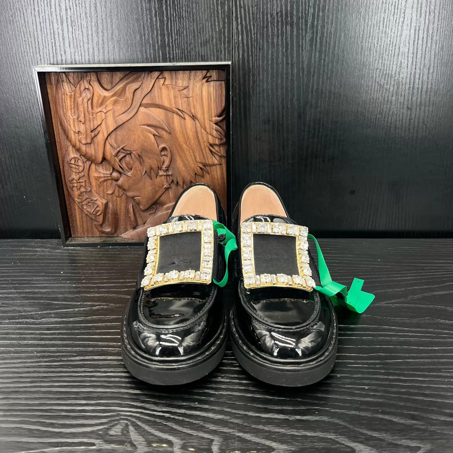Roger Vivier RV Viv' Rangers Rhinestone Buckle Loafer 35.5 New Size US 5 / IT 35 - 5 Thumbnail