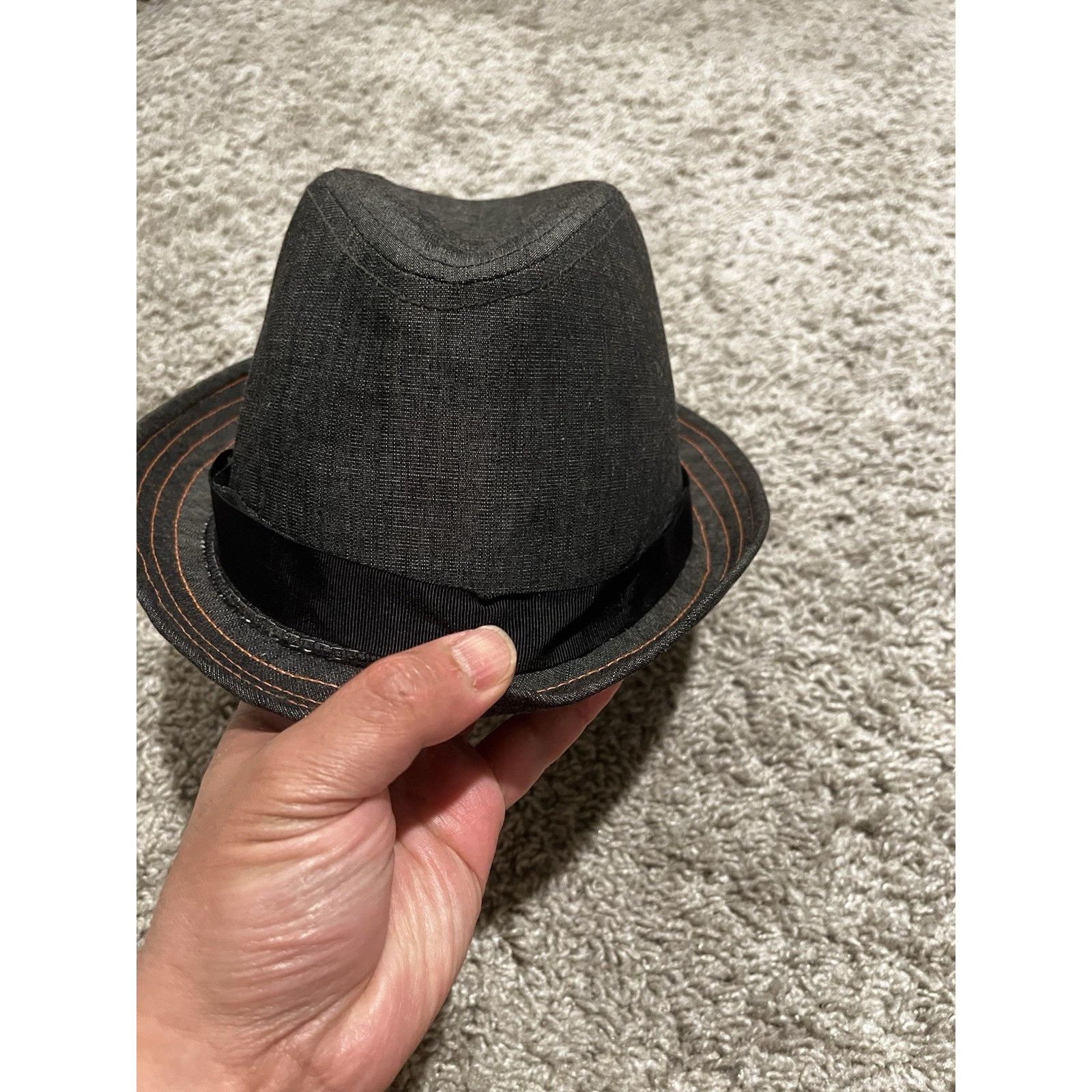 Goorin Bros. Goorin Bros Denim Fedora Hat Medium Gray Trilby Mens NWT Size ONE SIZE - 15 Thumbnail