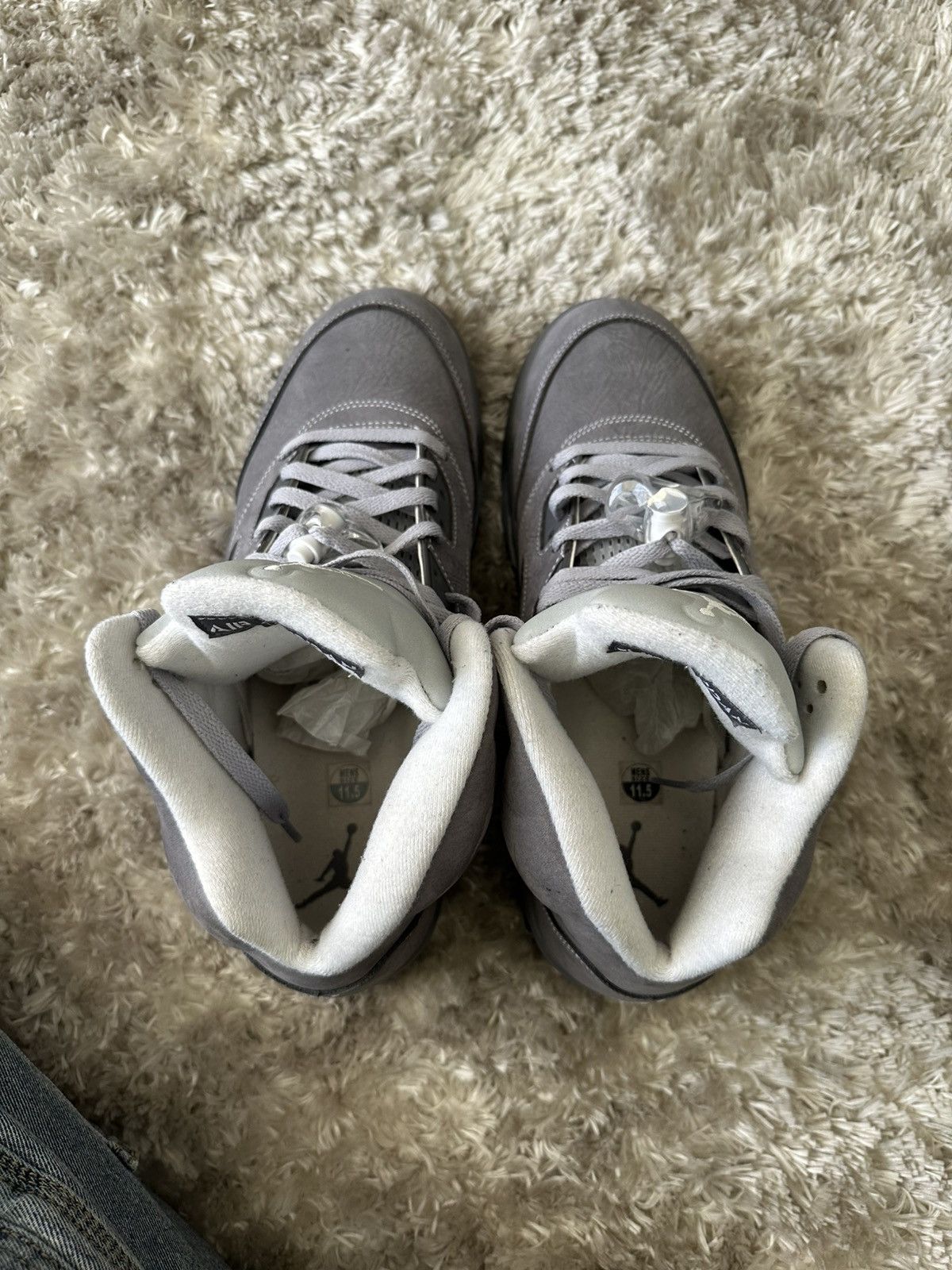 Nike Air Jordan 5 Wolf Grey Retro Size US 11.5 / EU 44-45 - 8 Thumbnail
