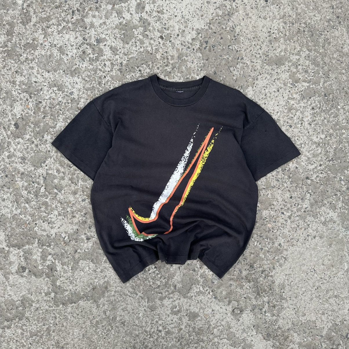 Japanese Brand × Nike VTG Japanese Style Adult Nike Big Swoosh 90s Single stitch Size US XXL / EU 58 / 5 - 1 Thumbnail