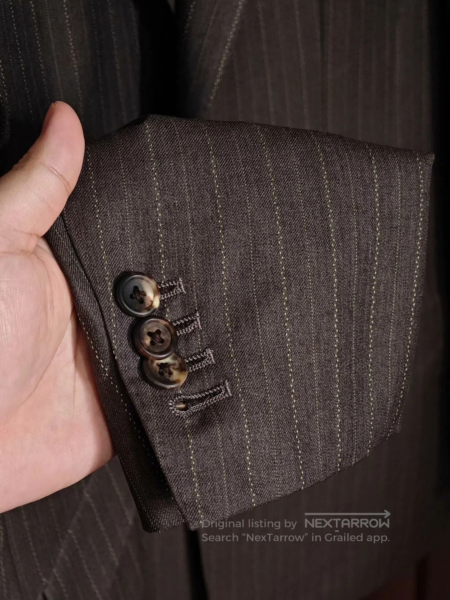 Japanese Brand Bower Roebuck Wool-Cashmere Suit Jacket. Size US M / EU 48-50 / 2 - 4 Thumbnail