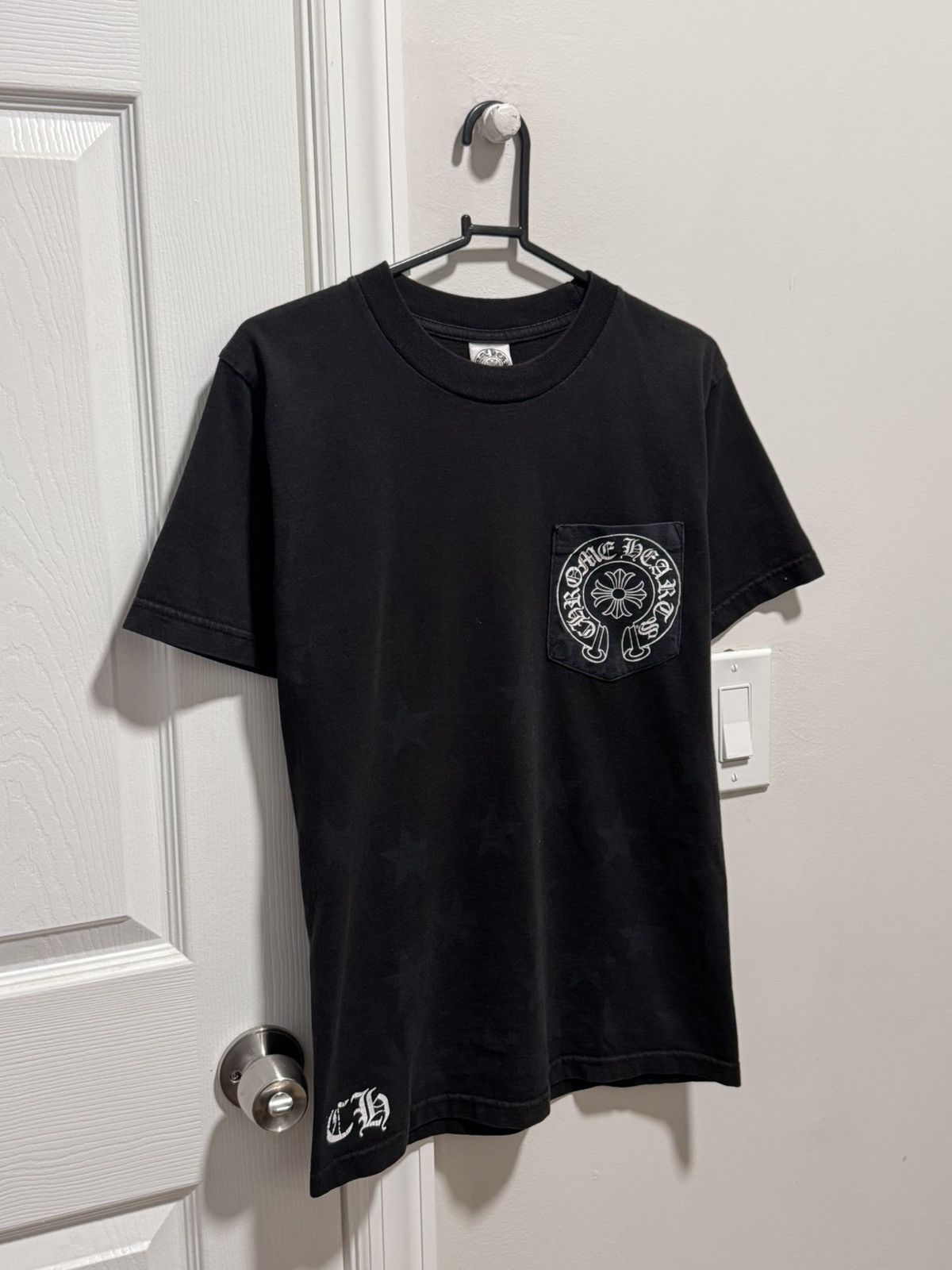 Chrome Hearts Chrome Hearts Horseshoe with Scroll Pocket tee Size US S / EU 44-46 / 1 - 1 Thumbnail