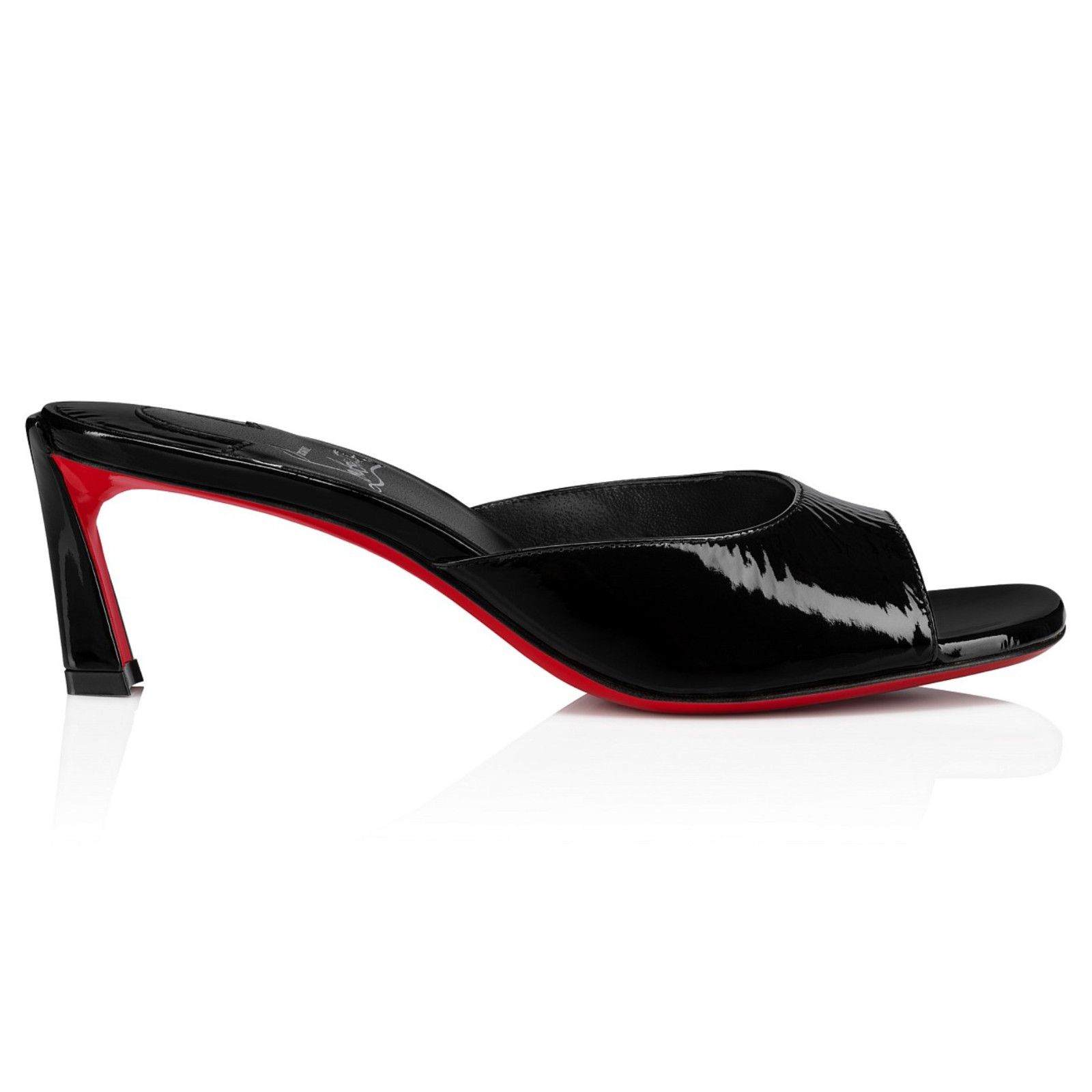 Christian Louboutin Christian Louboutin Condora Mule 55 Black Patent Backless Size US 8.5 / IT 38.5 - 3 Thumbnail