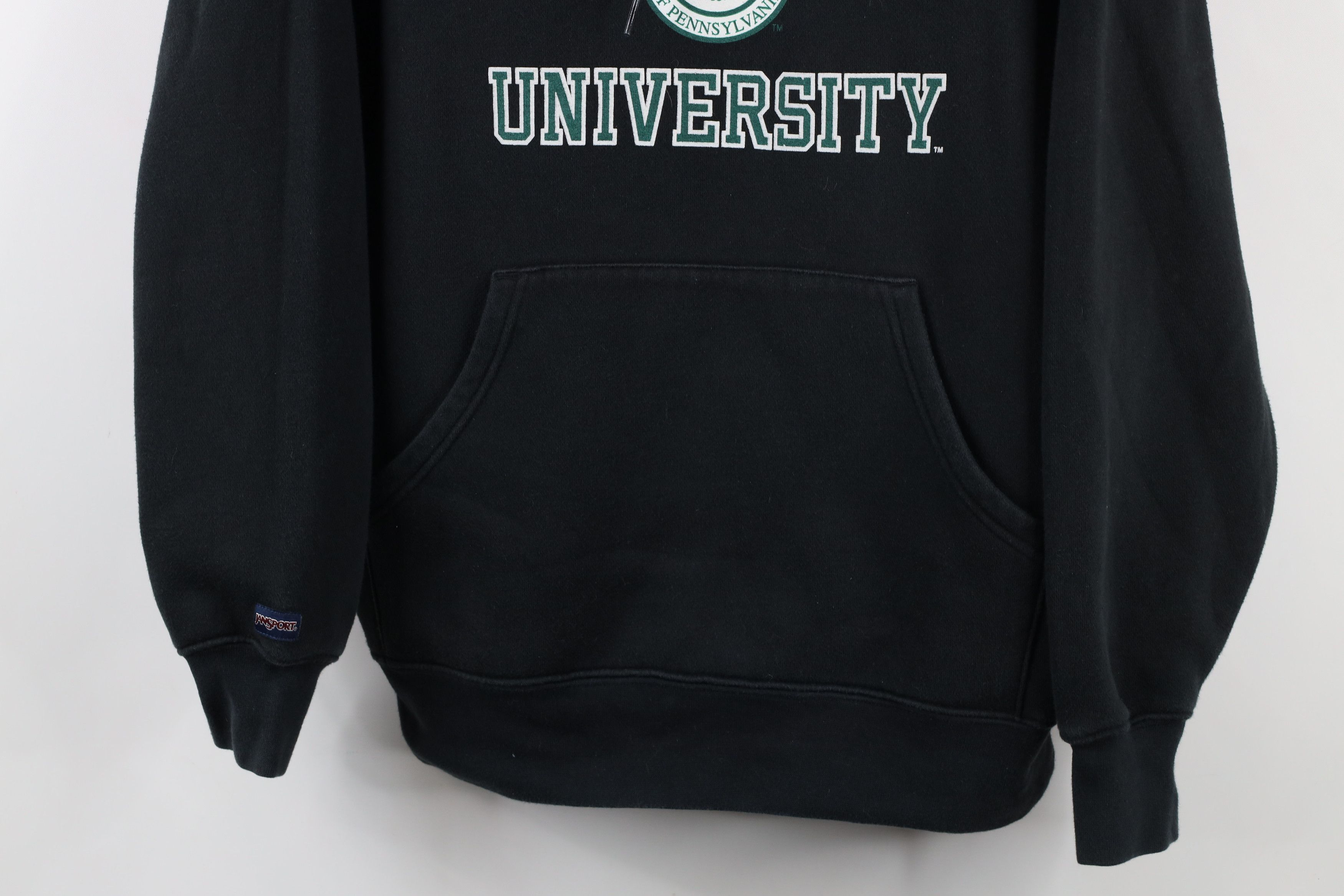 Vintage Vintage 90s Slippery Rock University Hoodie Sweatshirt Black Size US M / EU 48-50 / 2 - 3 Thumbnail