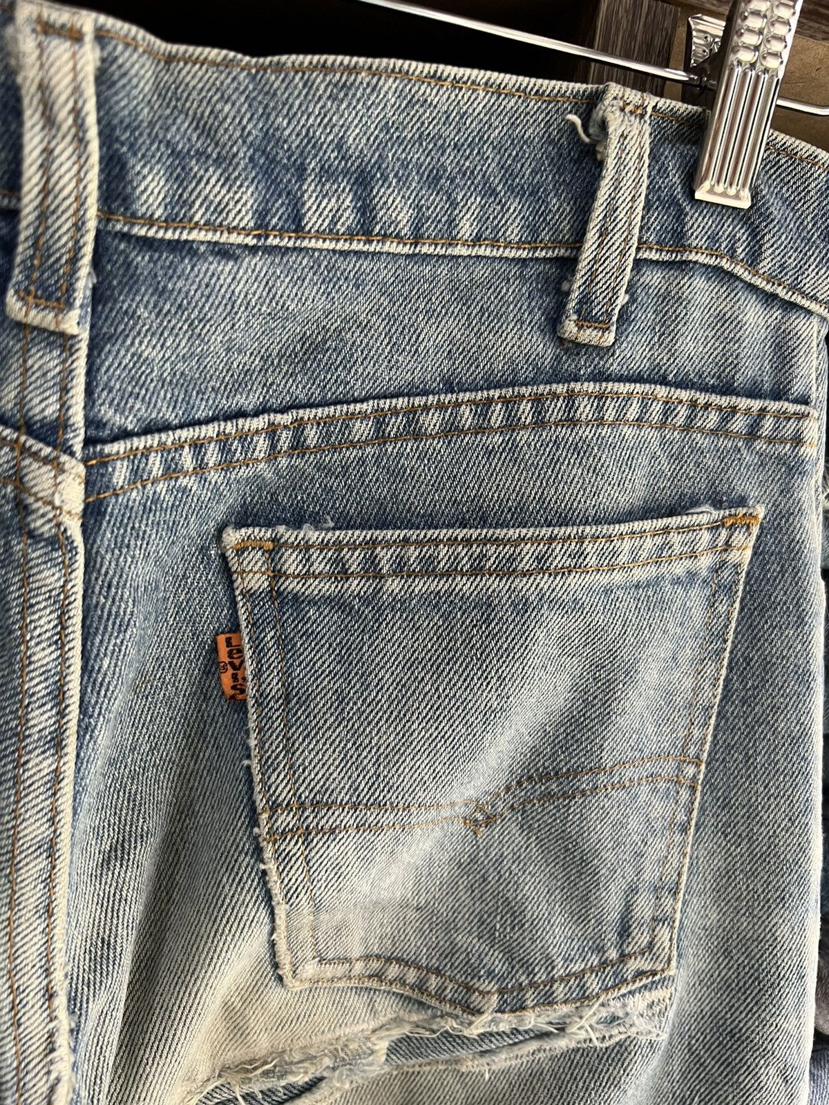 Levi's Vintage Clothing 🔥Vintage Levis Distressed Denim Made in Usa Size US 29 - 14 Thumbnail