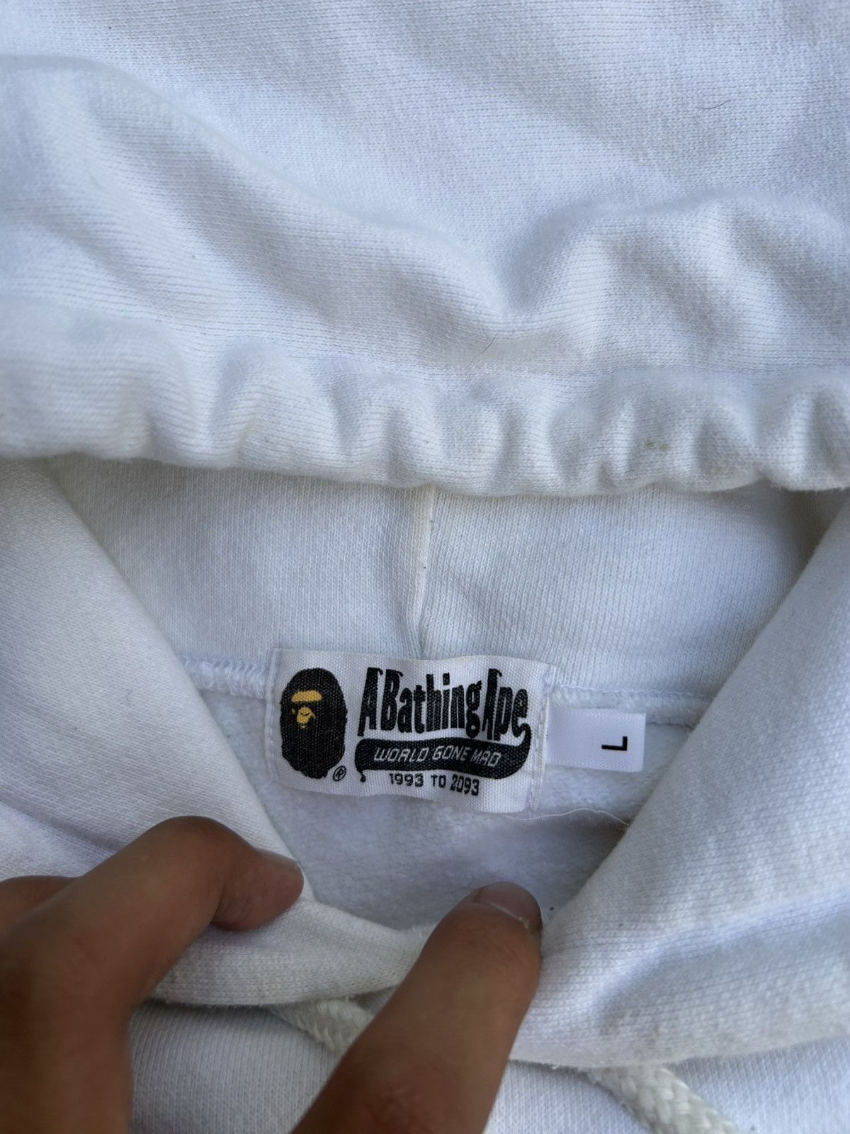 Bape BAPE SS19 Glitter College Gold Silver Hoodie Size US L / EU 52-54 / 3 - 4 Thumbnail