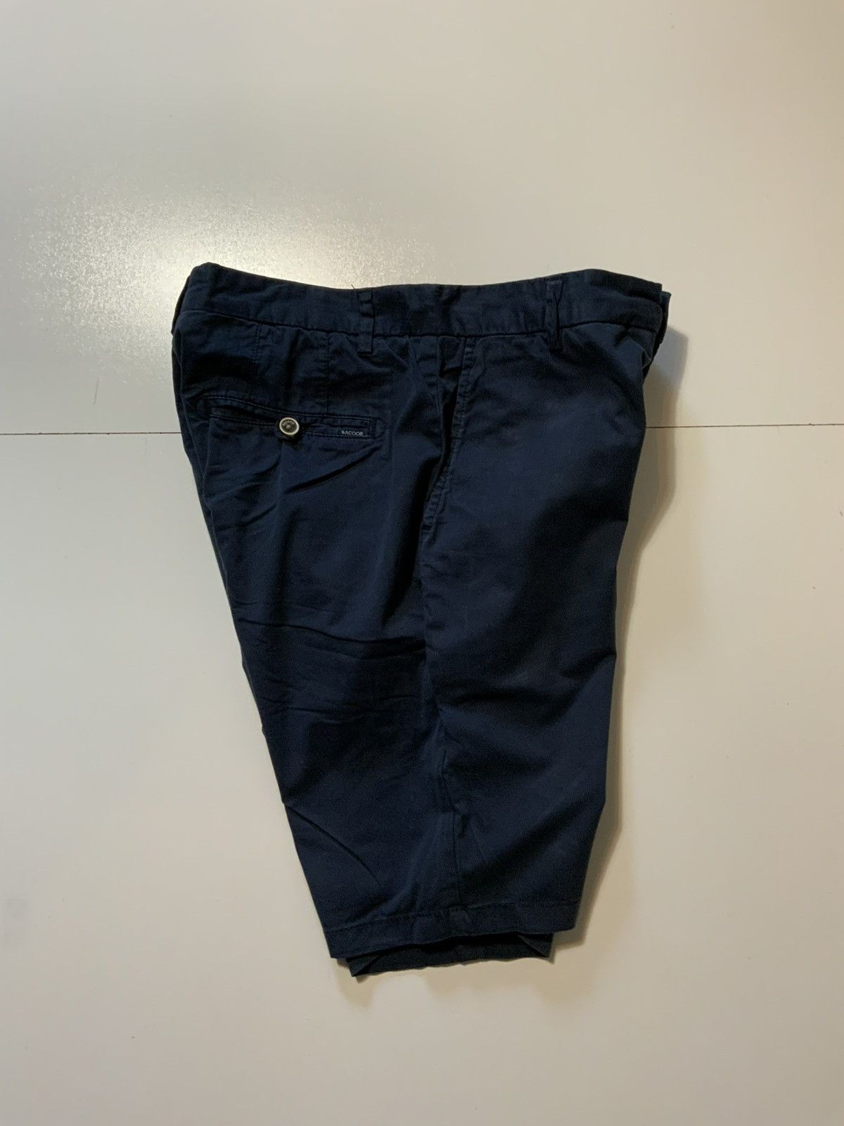Designer Sacoor Brothers Garment Dyed Bermuda Chino Slim Fit Shorts Size US 32 / EU 48 - 4 Thumbnail