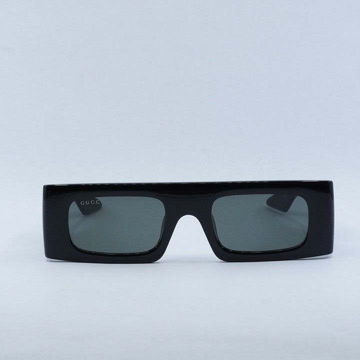 Gucci Gucci GG1646S 001 Sunglasses Black Rectangle Frame, Grey Size ONE SIZE - 3 Thumbnail