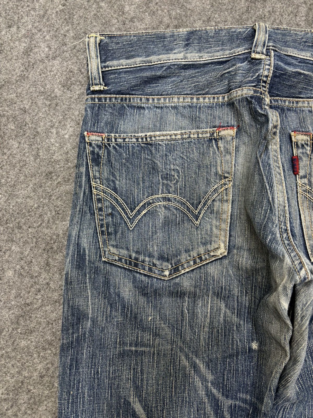 Edwin 💥Insane Fades💥Rare Edwin 503 All Out Fades Denim F655 Size US 33 - 10 Thumbnail