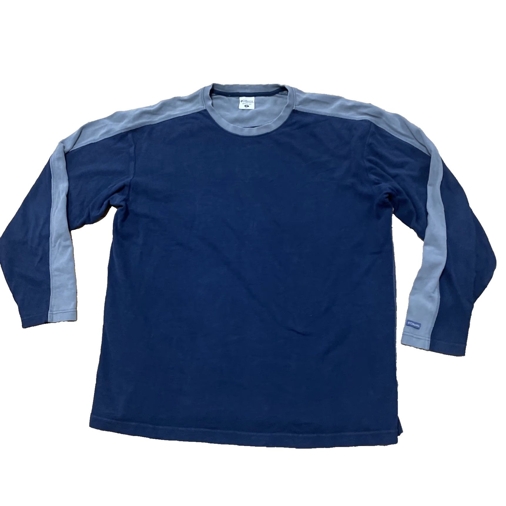 Vintage VINTAGE Columbia Shirt Mens XL Oversized Blue Gray Thermal Cotton Sweater Size US XL / EU 56 / 4 - 2 Thumbnail
