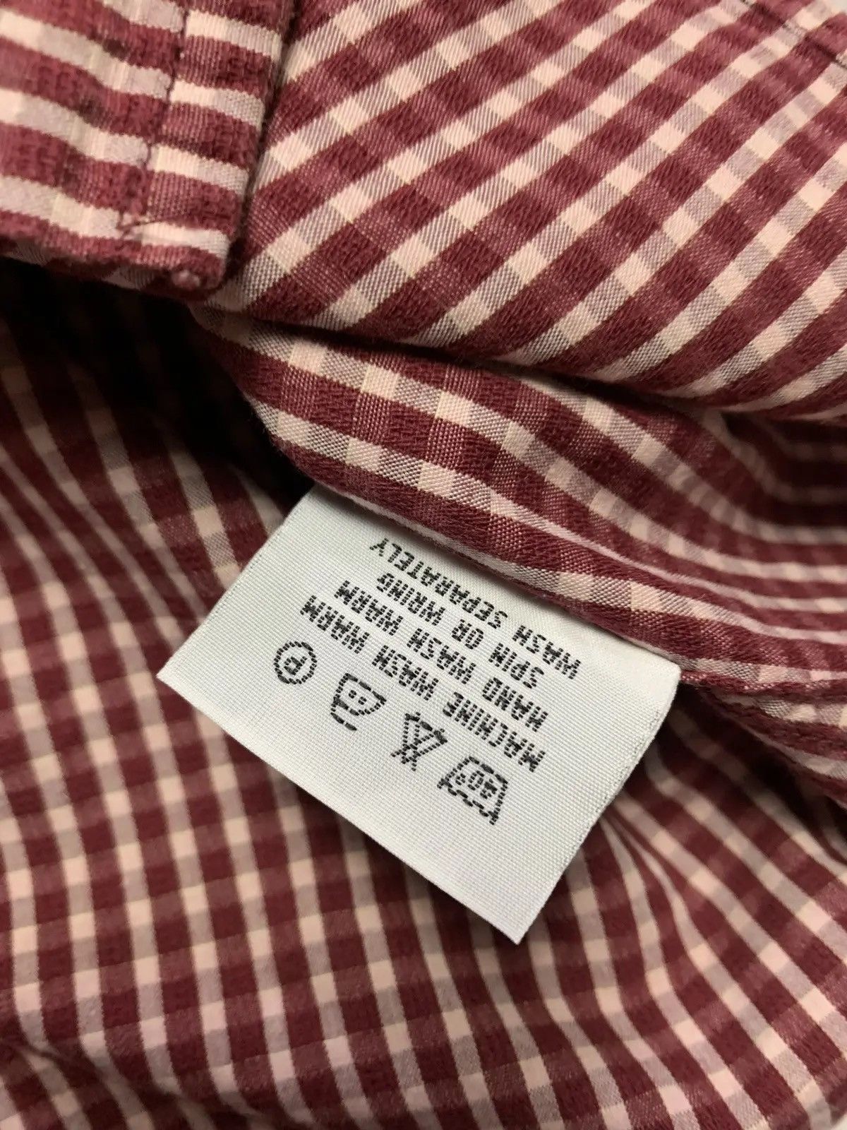 Burberry × Vintage Vintage Plaid Shirt Thomas Burberry size L/XL Size US XL / EU 56 / 4 - 7 Thumbnail