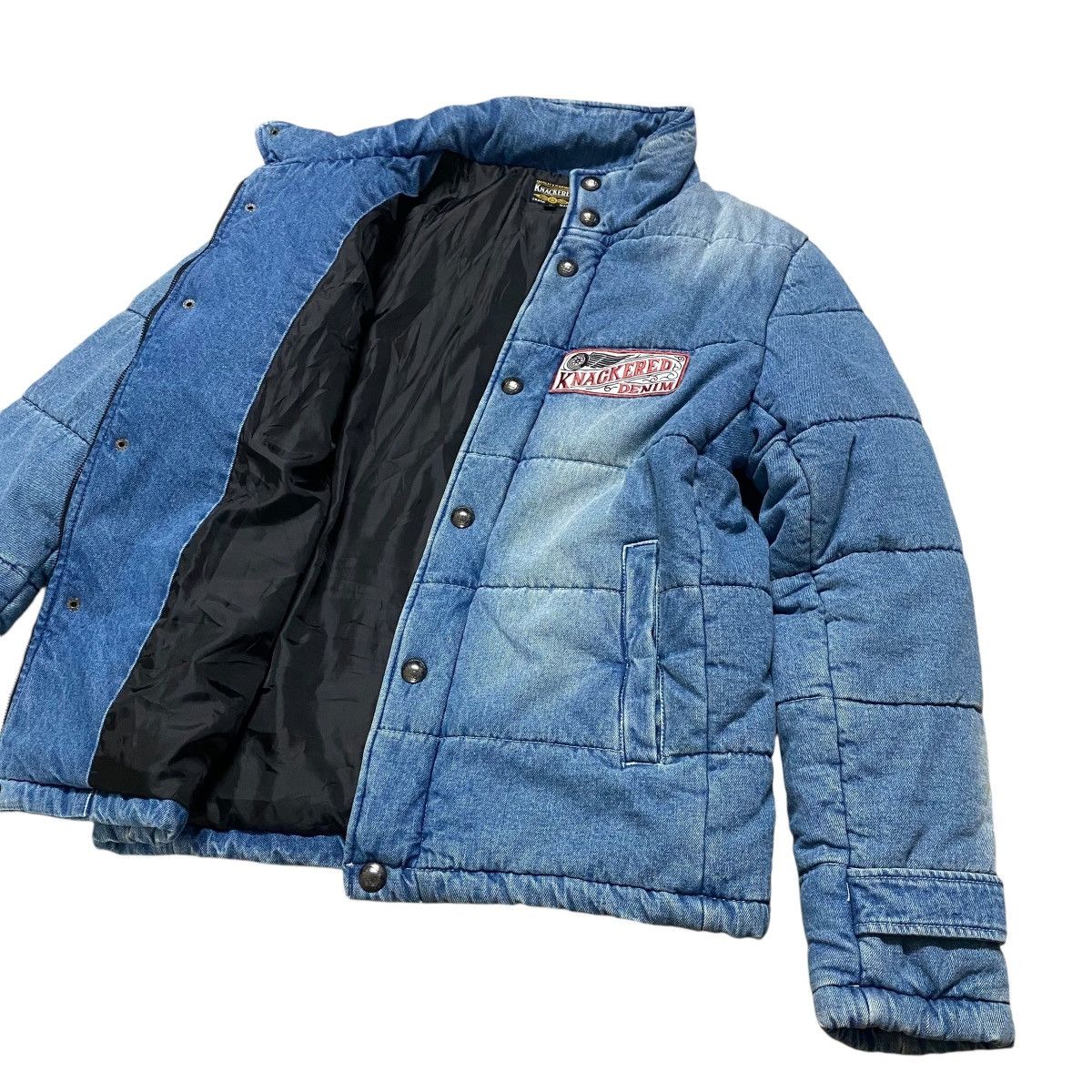 Japanese Brand KNACKERED Denim Puffer Jacket Size US L / EU 52-54 / 3 - 11 Thumbnail