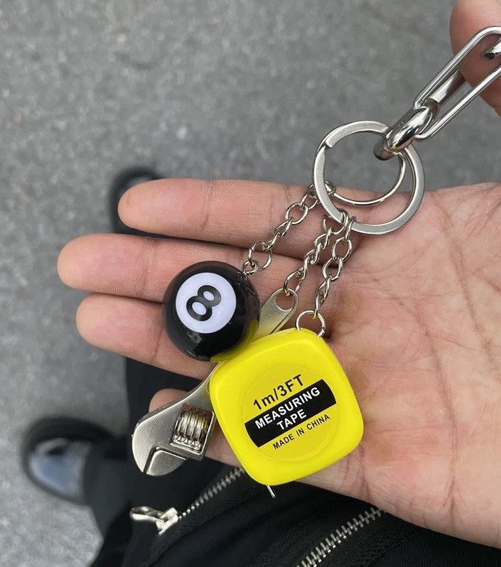 Japanese Brand × Vintage Retro punk carabiner mini hand tools snooker ball keychain Size ONE SIZE - 1 Thumbnail