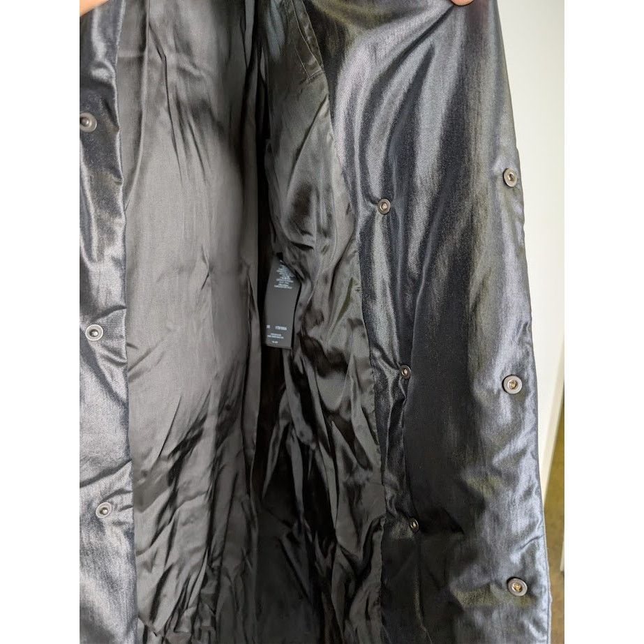 Saint Laurent Paris o1rshd1 Canvas Tech Maxi Coat in Black Size US M / EU 48-50 / 2 - 11 Thumbnail