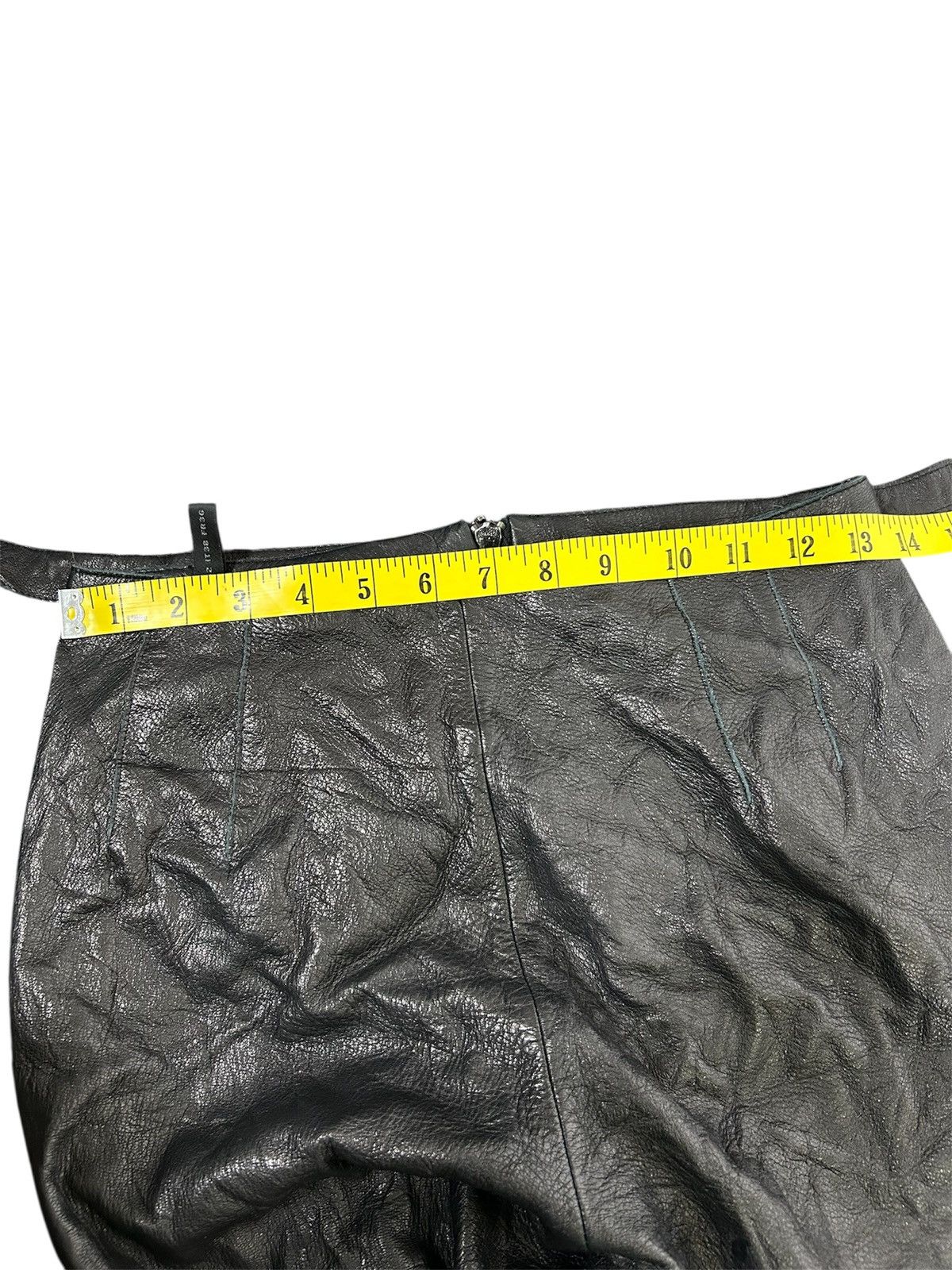 Donna Karan ⚡️Vintage Donna Karan Black Leather Skinny Size 26" / US 2 / IT 38 - 21 Thumbnail