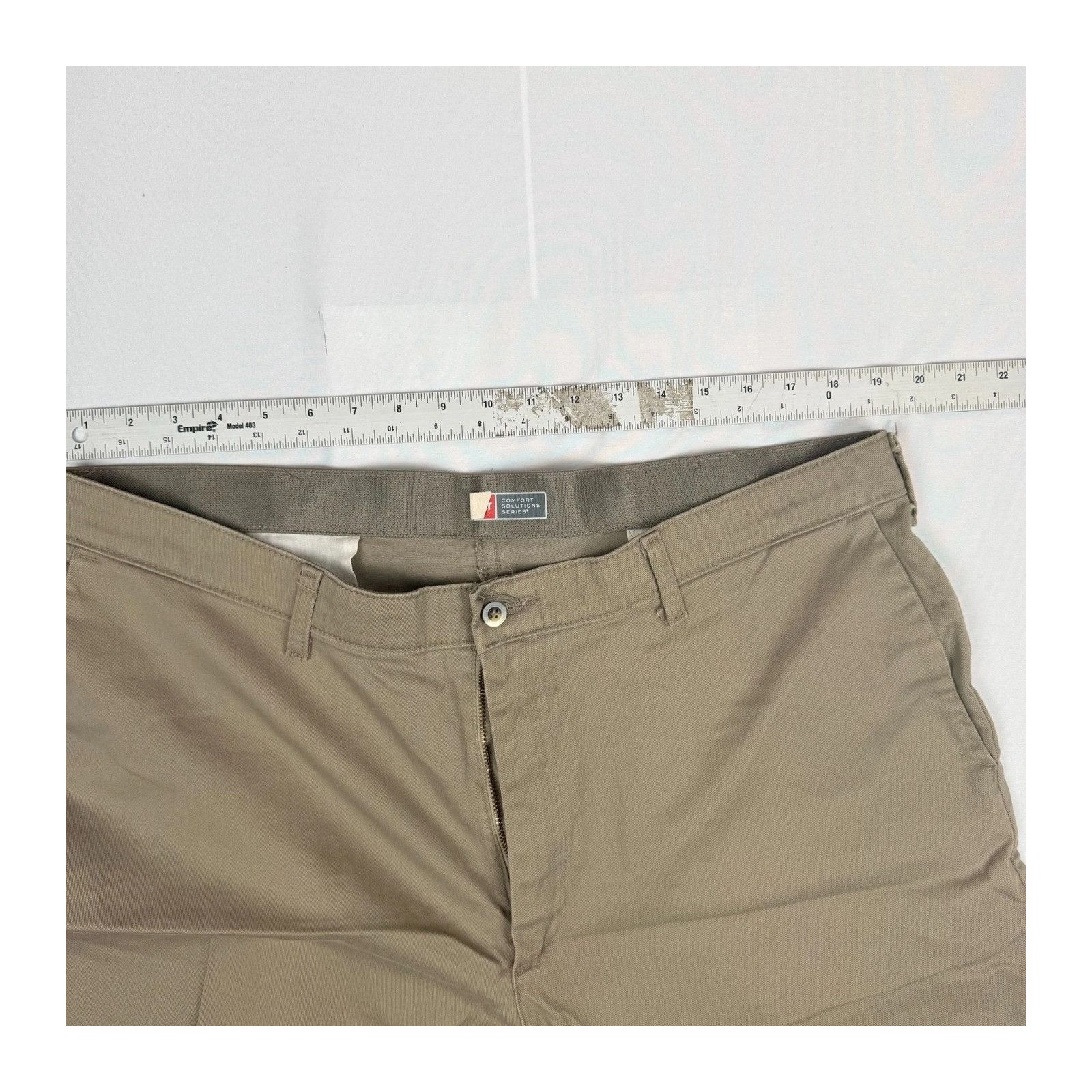 Wrangler Wrangler 38x30 Khaki Comfort Solutions Series Flat Front Str Size US 38 / EU 54 - 3 Thumbnail