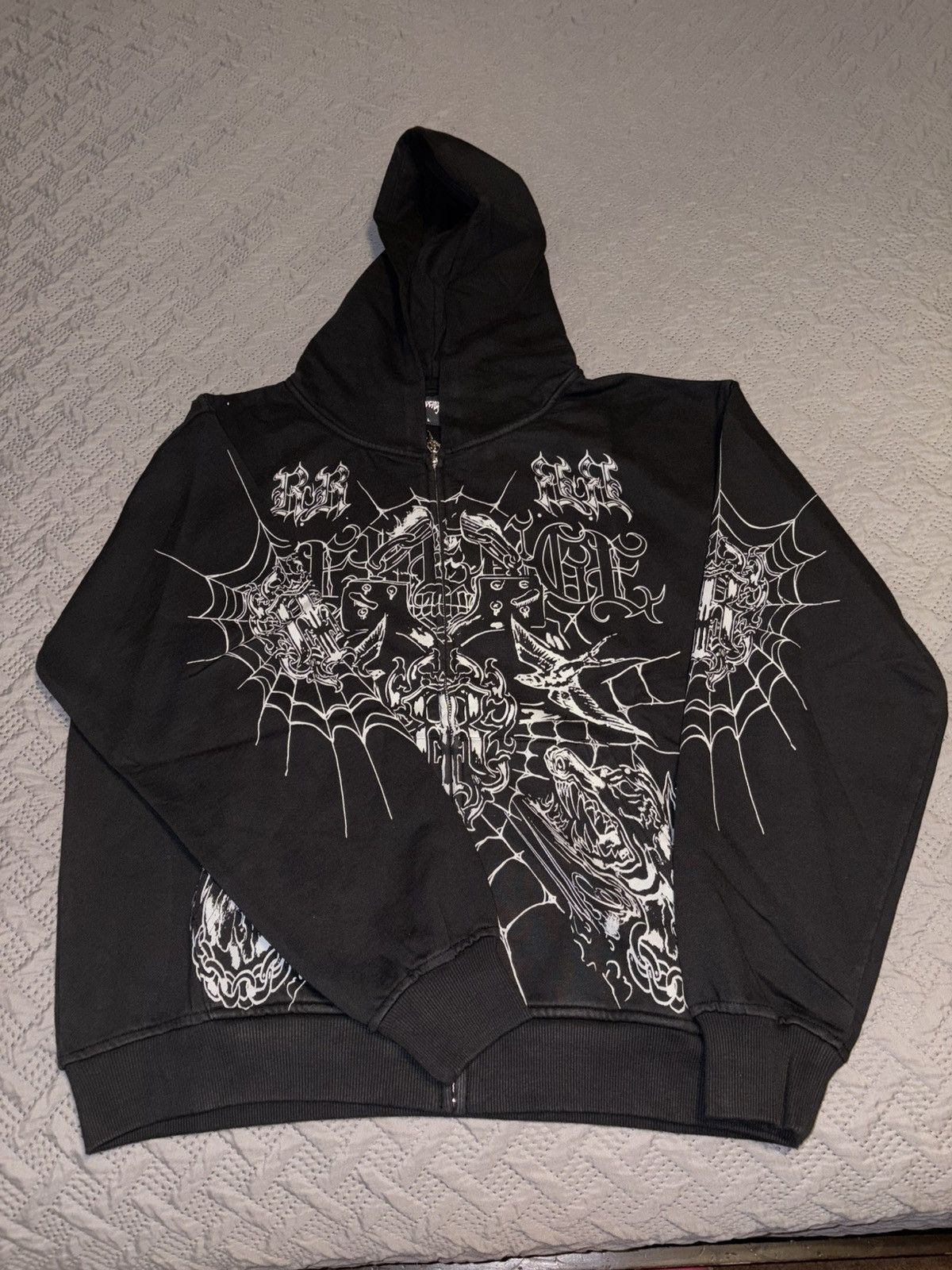 Revenge PRISON TATTOO ZIP JACKET BLACK/GREY