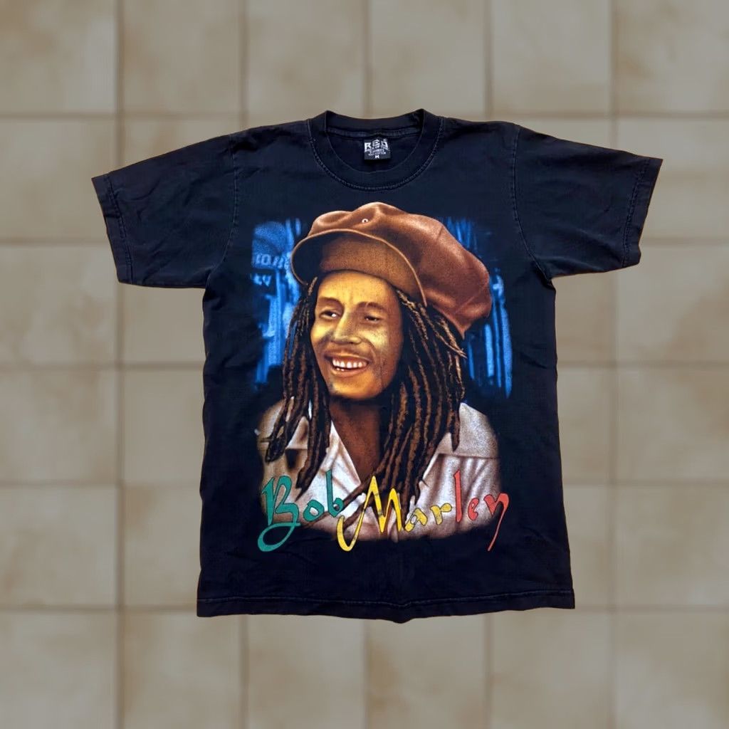 Vintage VINTAGE Rock Of the REO T-Shirt Mens M Black Jamaica Graphic Print 100% Cotton Short Sleeve Crew Neck, Double Sided, Reggae, Kingston Size US M / EU 48-50 / 2 - 1 Thumbnail