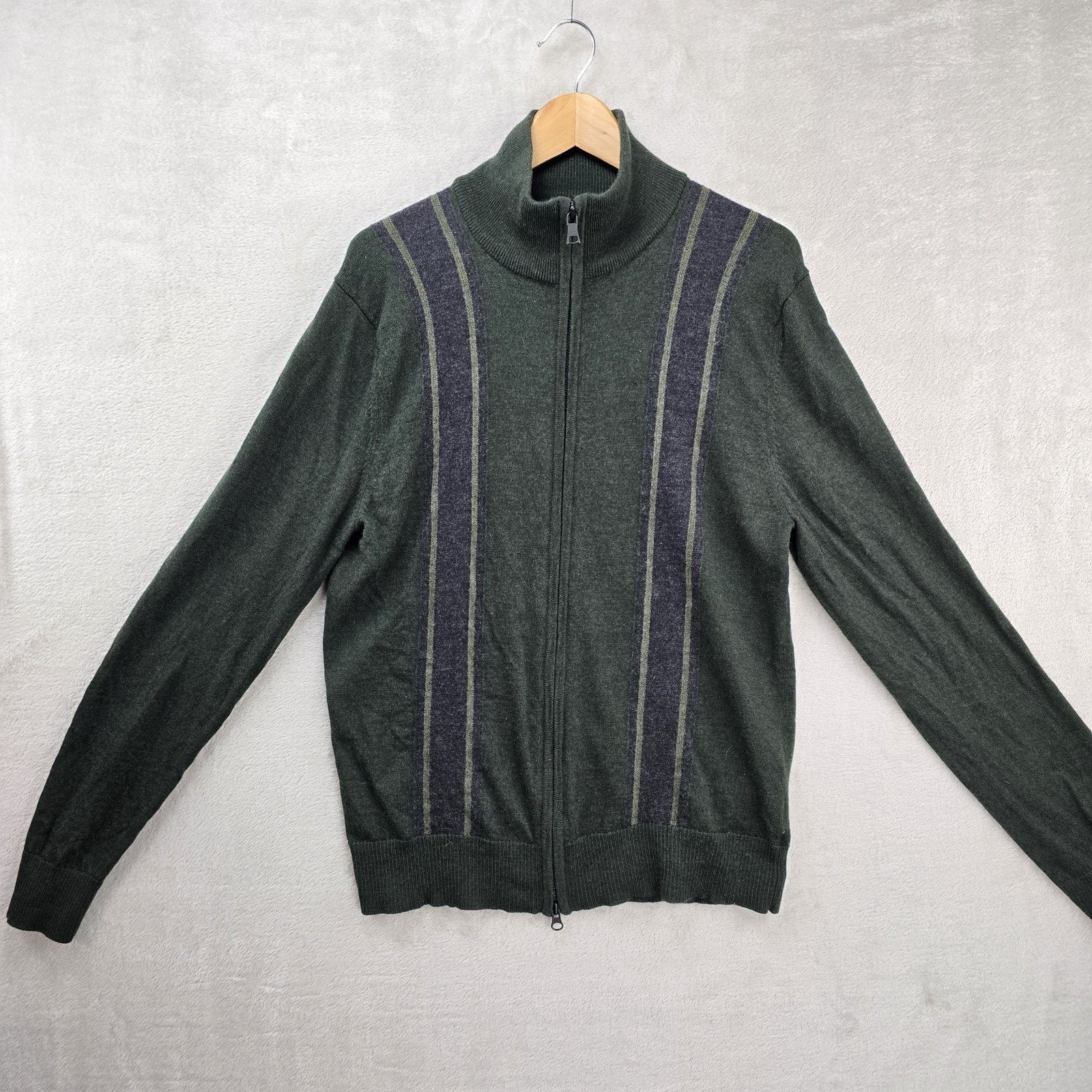 Banana Republic Banana Republic Extra Fine Merino Wool Zip Up Jacket Large Size US L / EU 52-54 / 3 - 2 Thumbnail