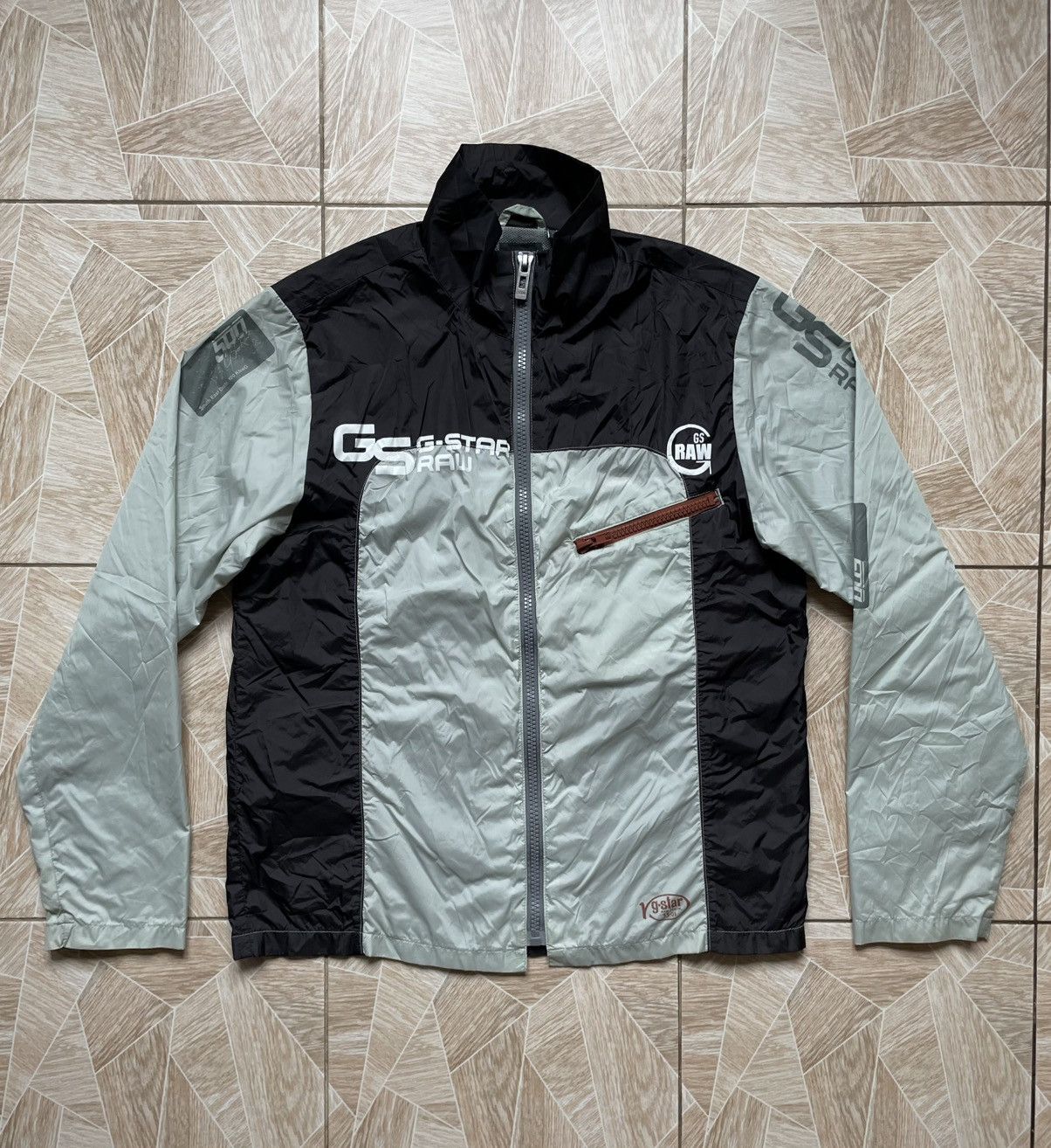 G-Star Vintage 90s G Star Raw 500 Logo Denim Speed Racing Jacket L Size US L / EU 52-54 / 3 - 1 Thumbnail