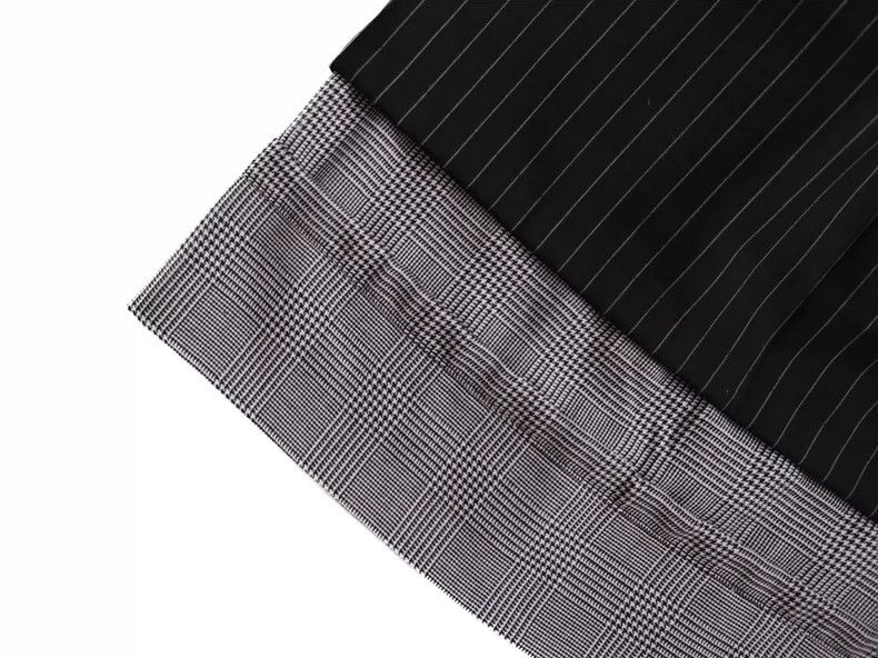 Comme des Garcons Comme Des Garcons size XS Striped plaid stitching skirt Size 23" - 7 Thumbnail