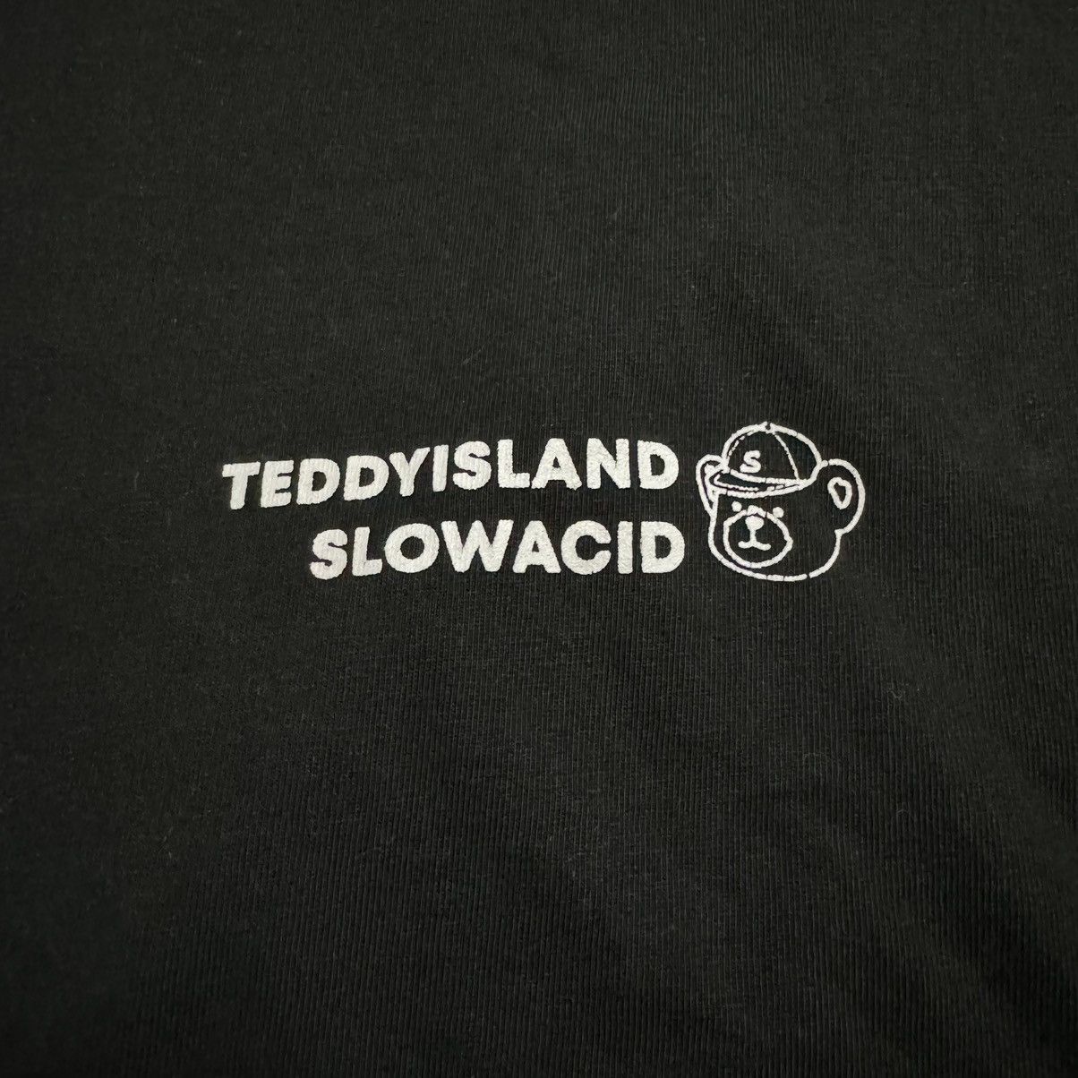 Japanese Brand SLOWACID × TEDDYISLAND NCT Black Crewneck Relaxed Fit Tee Size US M / EU 48-50 / 2 - 4 Thumbnail