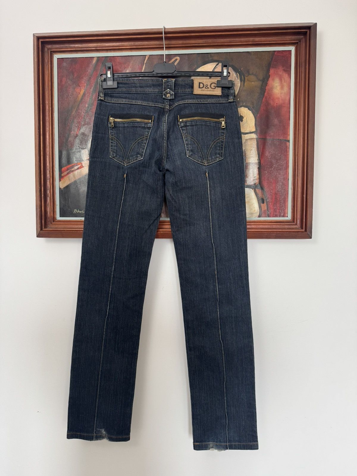 Dolce & Gabbana Dolce&Gabbana D&G Vintage Y2k Denim Jeans Pant designer rare Size 26" / US 2 / IT 38 - 2 Thumbnail