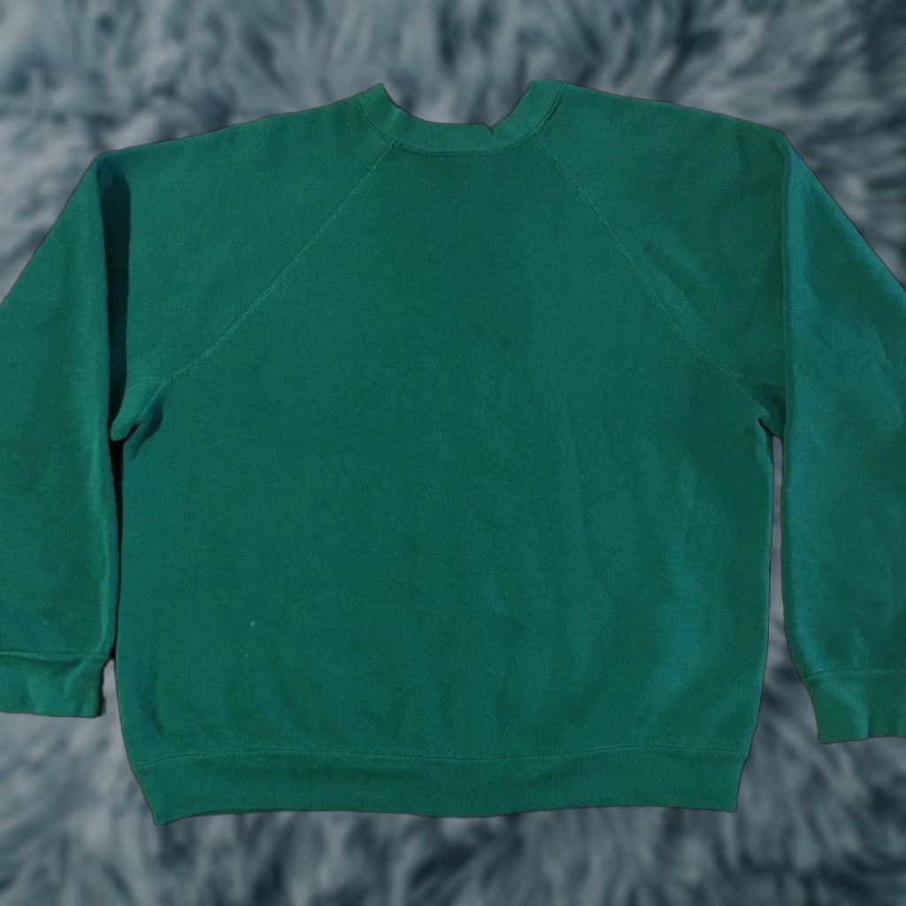 Vintage VINTAGE 70s 80s Faded Gusset Sweatshirt S Green USA Military Mens Sweatshirt Pullover 90s Punk Retro College Track Skate Surf Rock Size US S / EU 44-46 / 1 - 1 Thumbnail