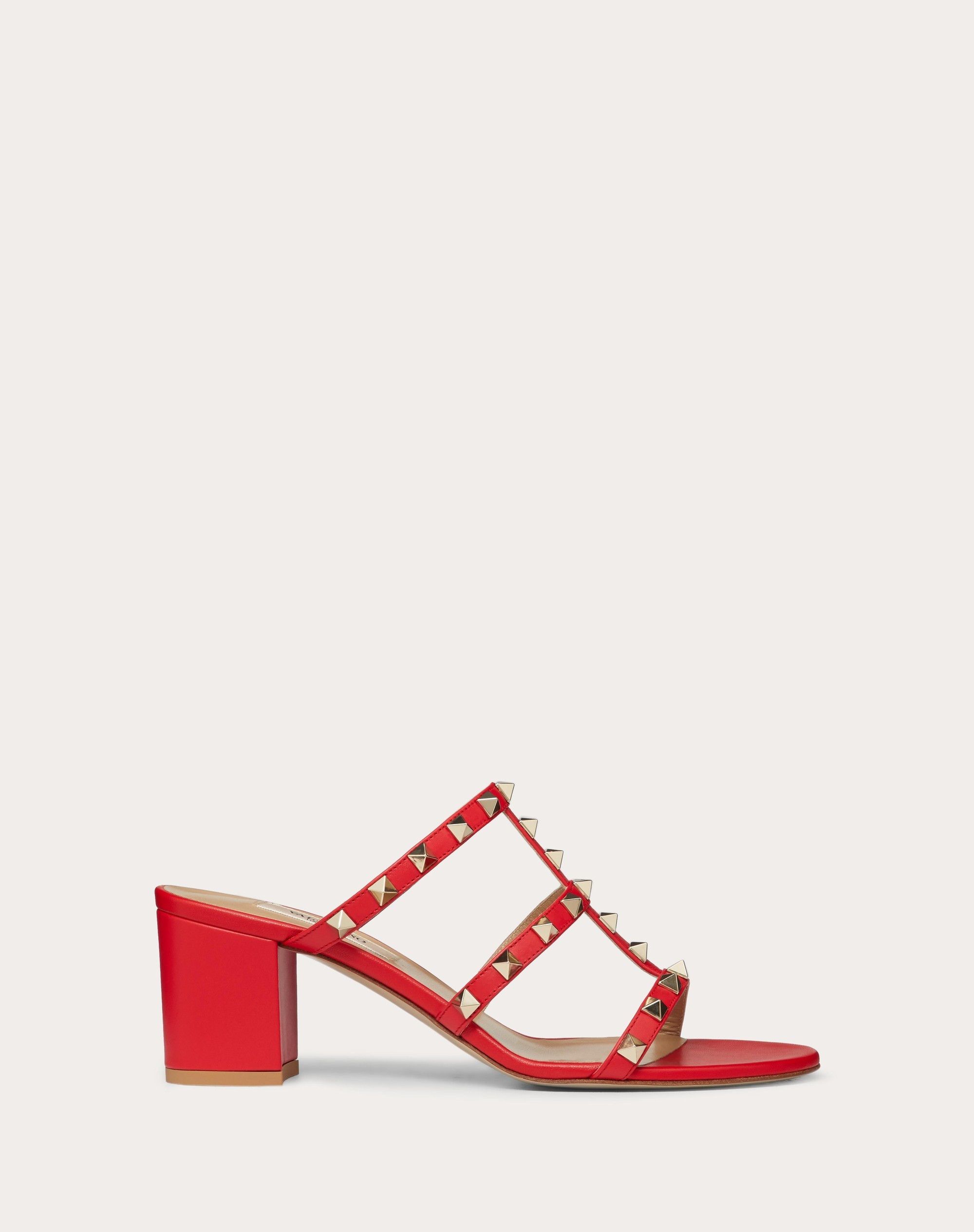 Valentino os11x0326 Rockstud Sandals in Red Size US 8 / IT 38 - 1 Thumbnail