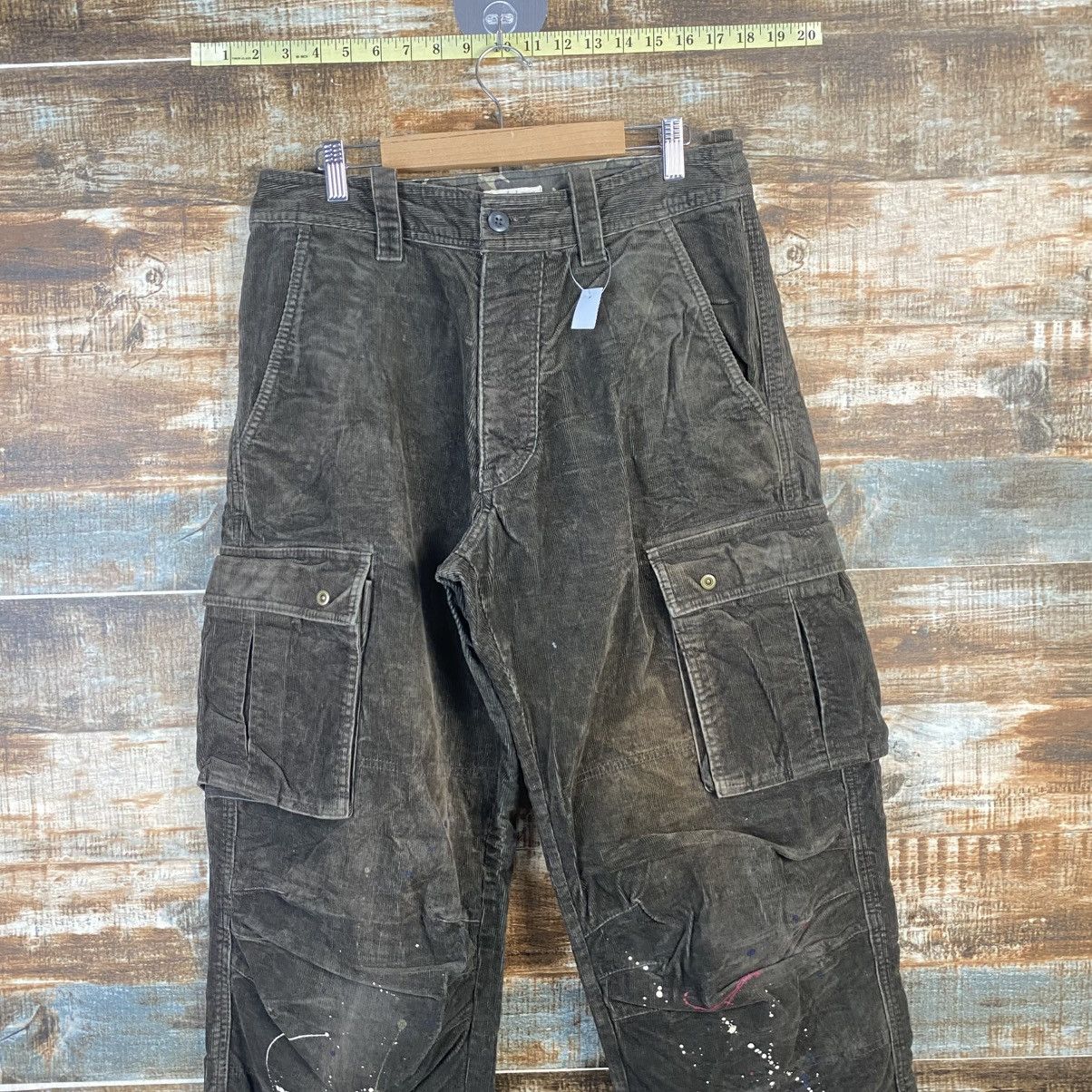 Japanese Brand DL Sunny Clouds Brown Cargo Multipocket Pants #C1018 Size US 31 - 2 Thumbnail