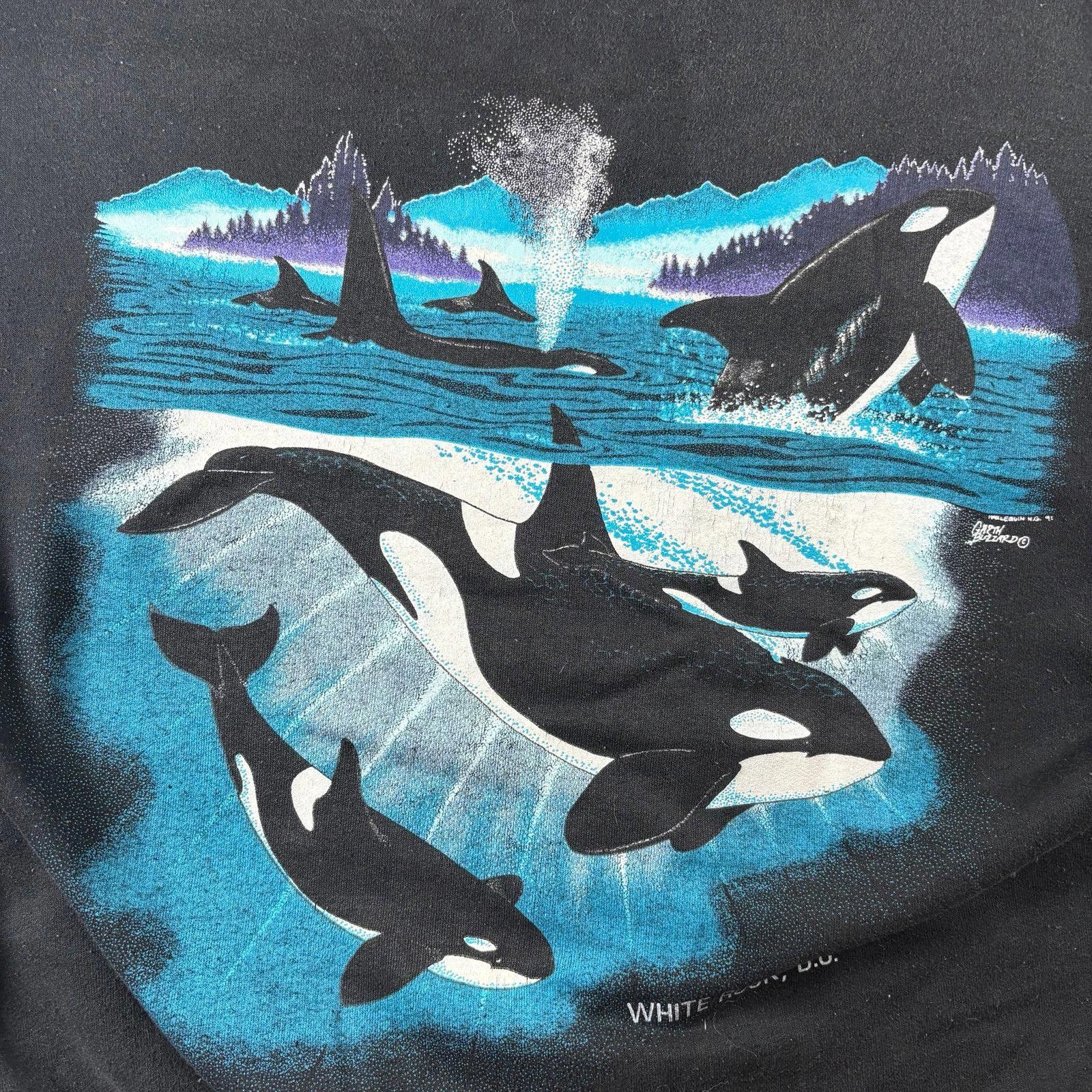 Designer Vintage killer wale sweatshirt Size US XL / EU 56 / 4 - 3 Thumbnail
