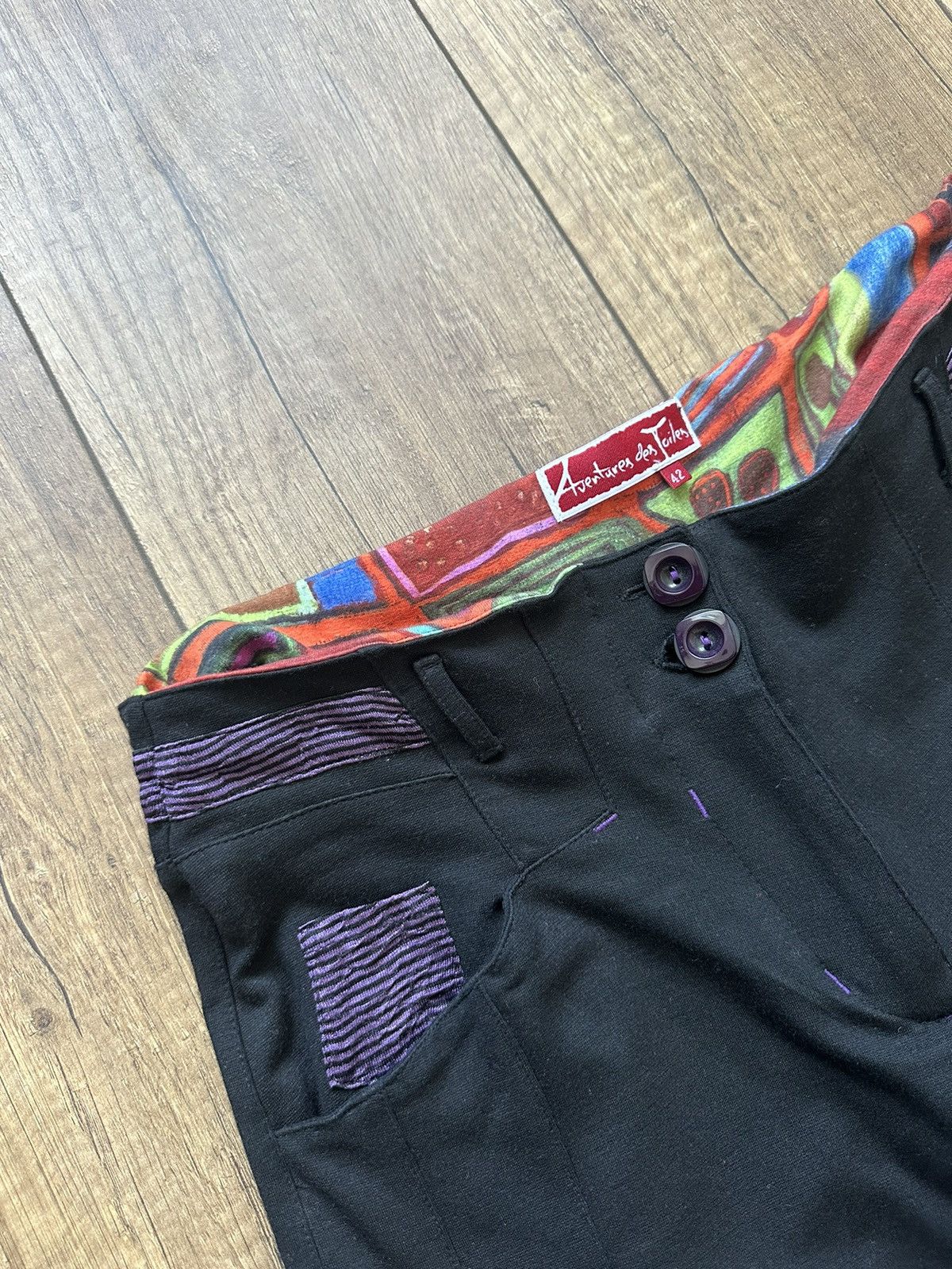 Designer Pants Aventures des Toiles size 42 black Size 30" / US 8 / IT 44 - 3 Thumbnail