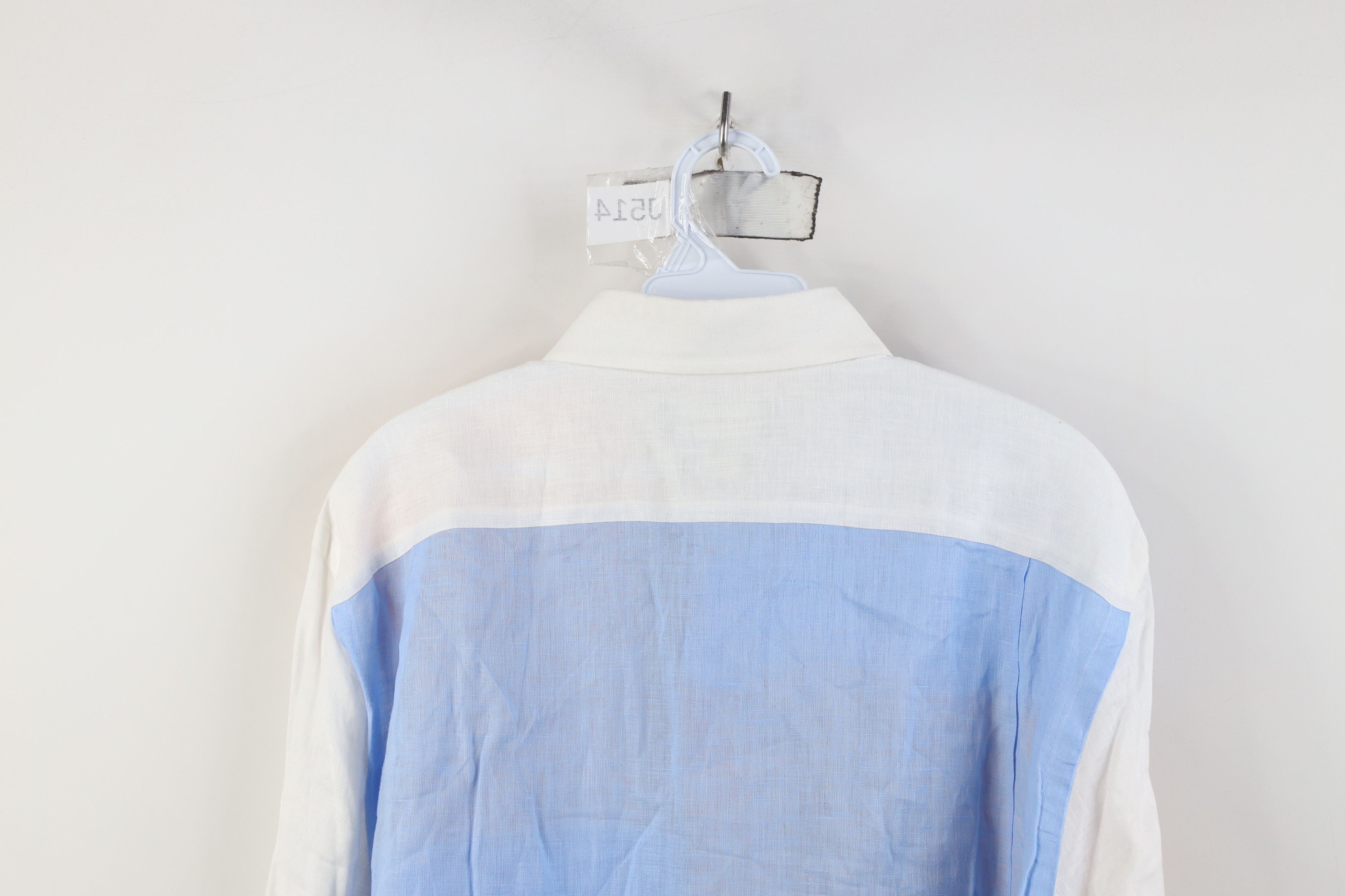 Vintage Paul Fredrick Block Pure Linen Collared Button Down Shirt Size US L / EU 52-54 / 3 - 12 Thumbnail