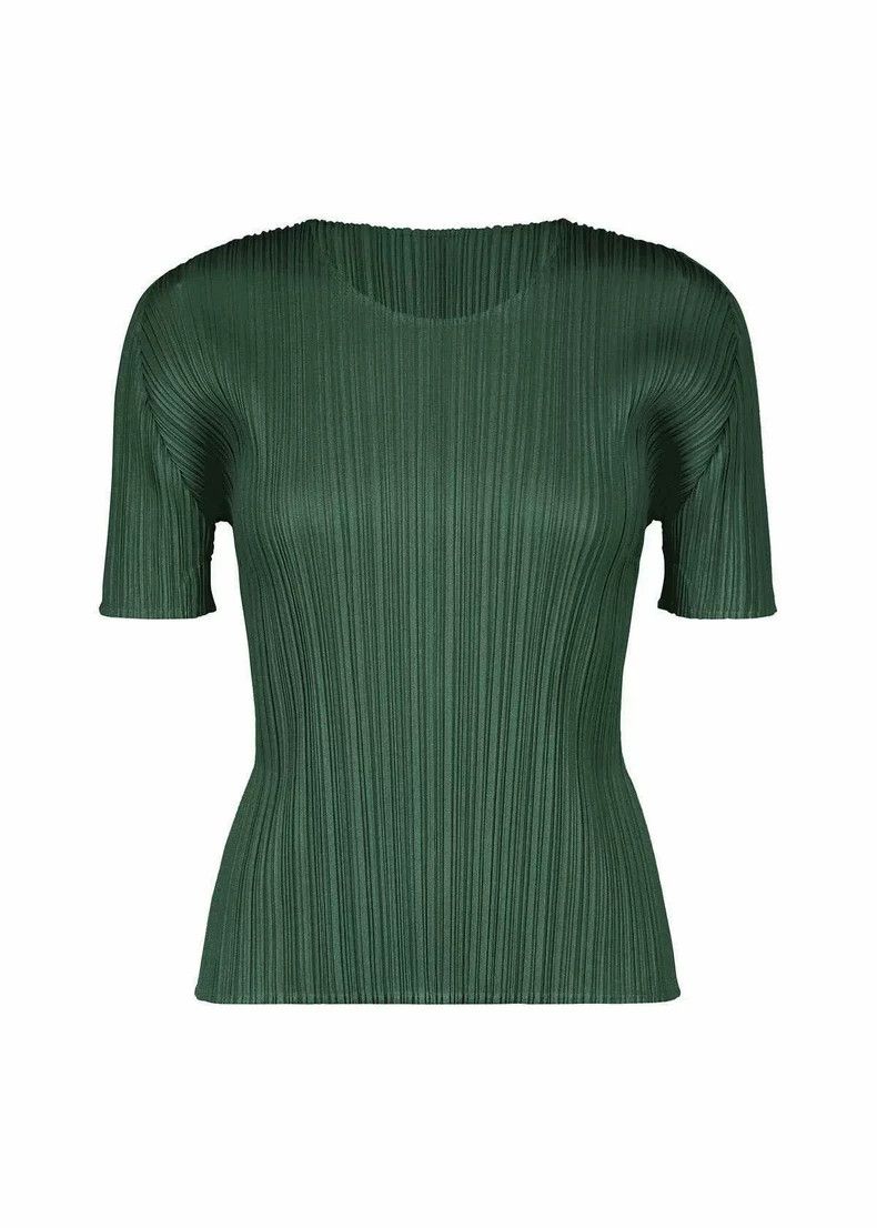 Issey Miyake issey miyake size:3 Dark green short-sleeved shirt 2505-Ne Size XXS / US 00 / IT 34 - 1 Thumbnail