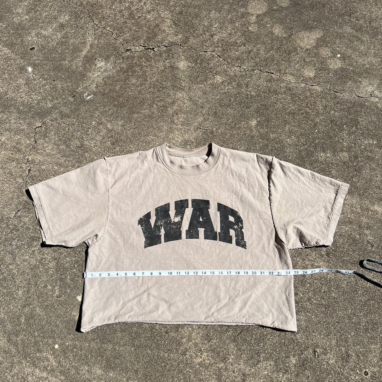 Japanese Brand 74 is war "WAR" TEE Size US M / EU 48-50 / 2 - 2 Thumbnail