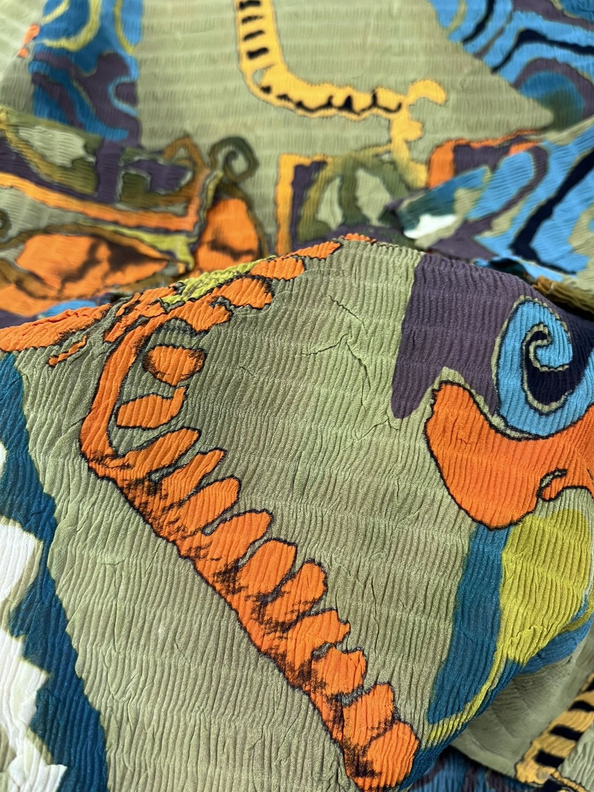 Japanese Brand Vintage Y2K Abstract Graphic Longsleeve Textured Art Top Size S / US 4 / IT 40 - 7 Thumbnail