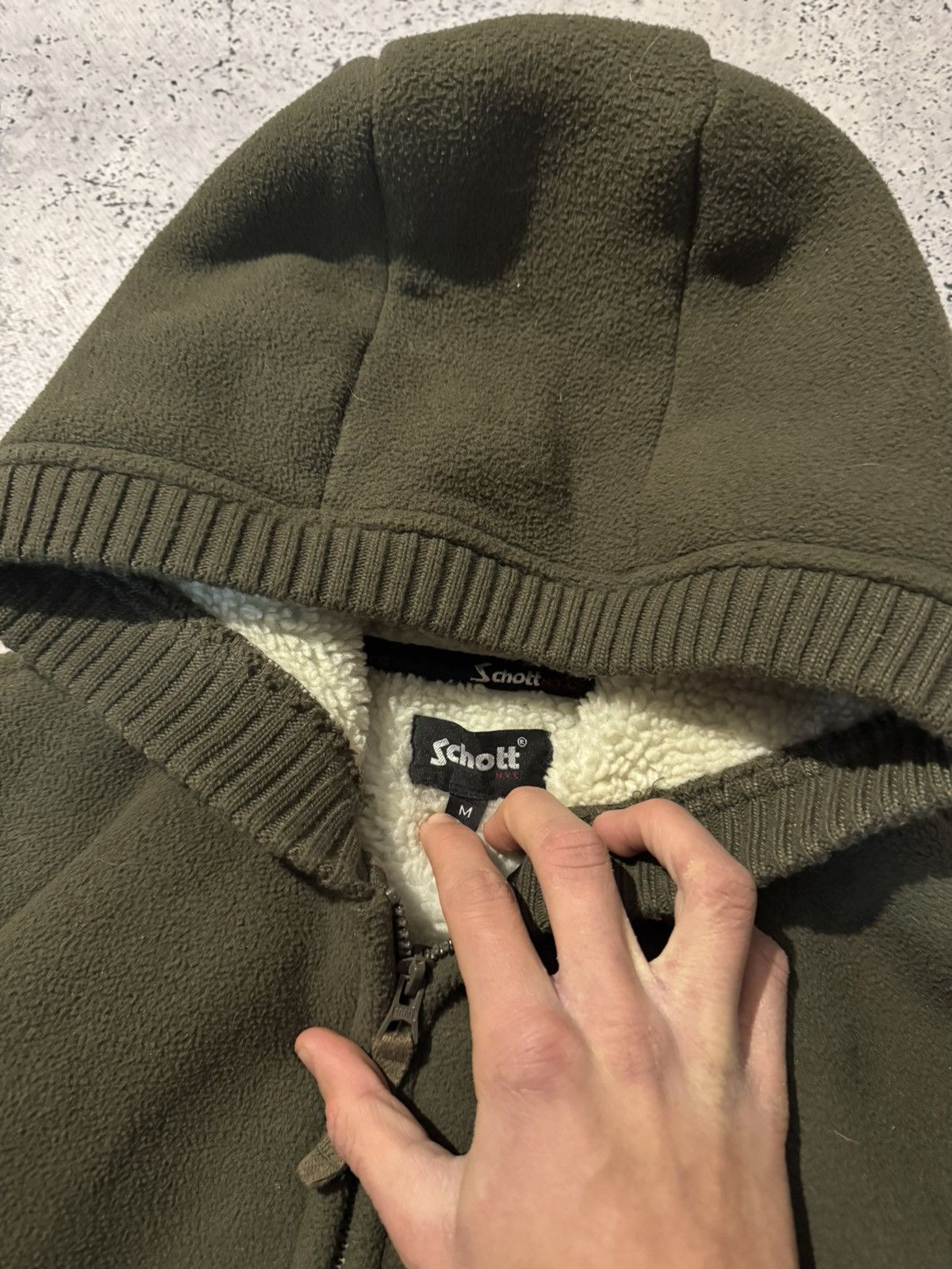 Schott Schott Vintage Schott NYC Fleece Bomber Jacket Size US M / EU 48-50 / 2 - 4 Thumbnail