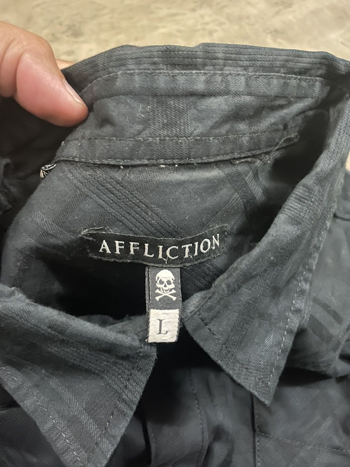 Affliction Affliction Flannel Tshirt Inspired by Chrome Heart Design Size US L / EU 52-54 / 3 - 3 Thumbnail