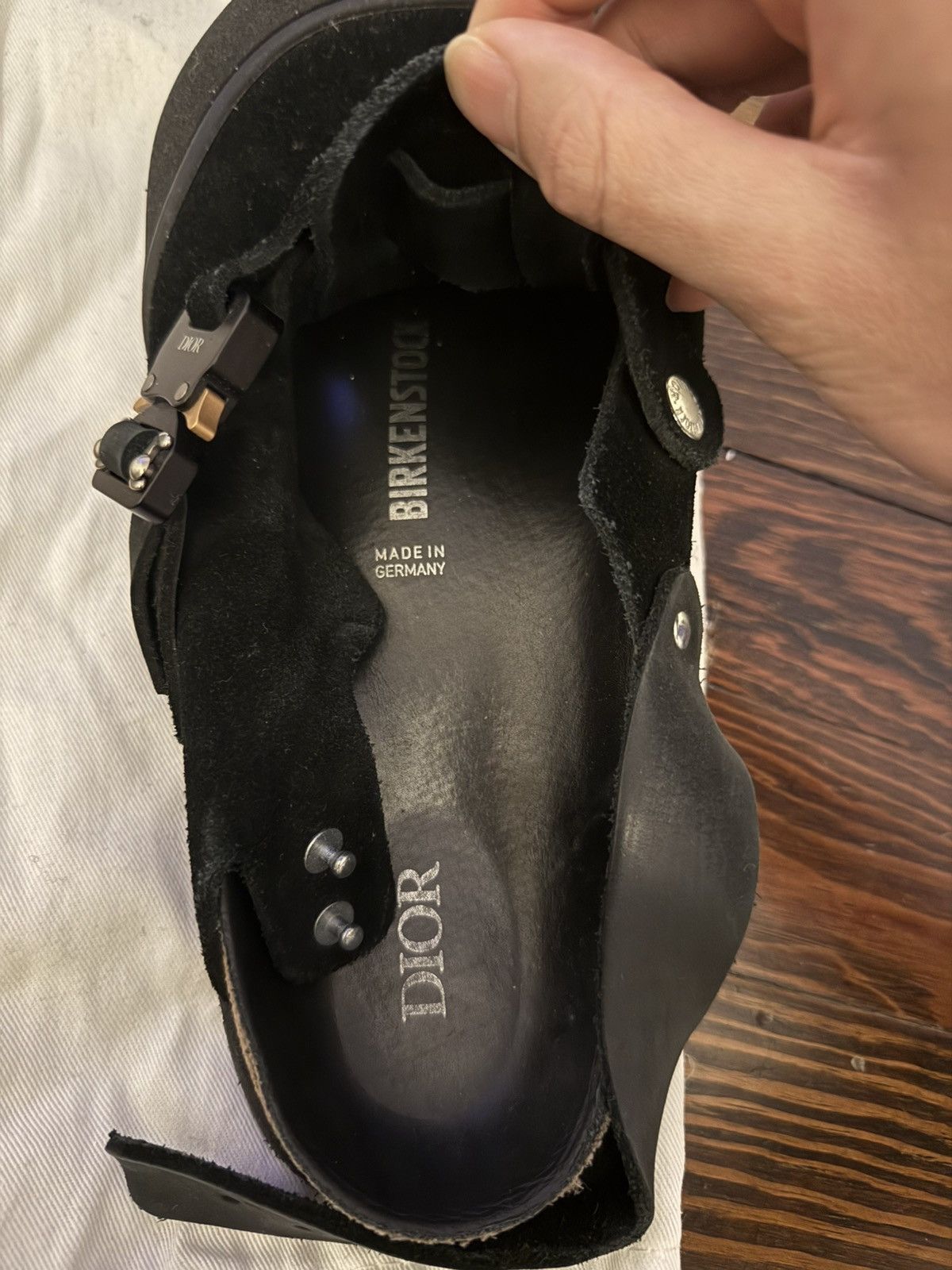 Birkenstock × Dior Dior x Birkenstock Black Sandals Size 44 Size US 11 / EU 44 - 5 Thumbnail