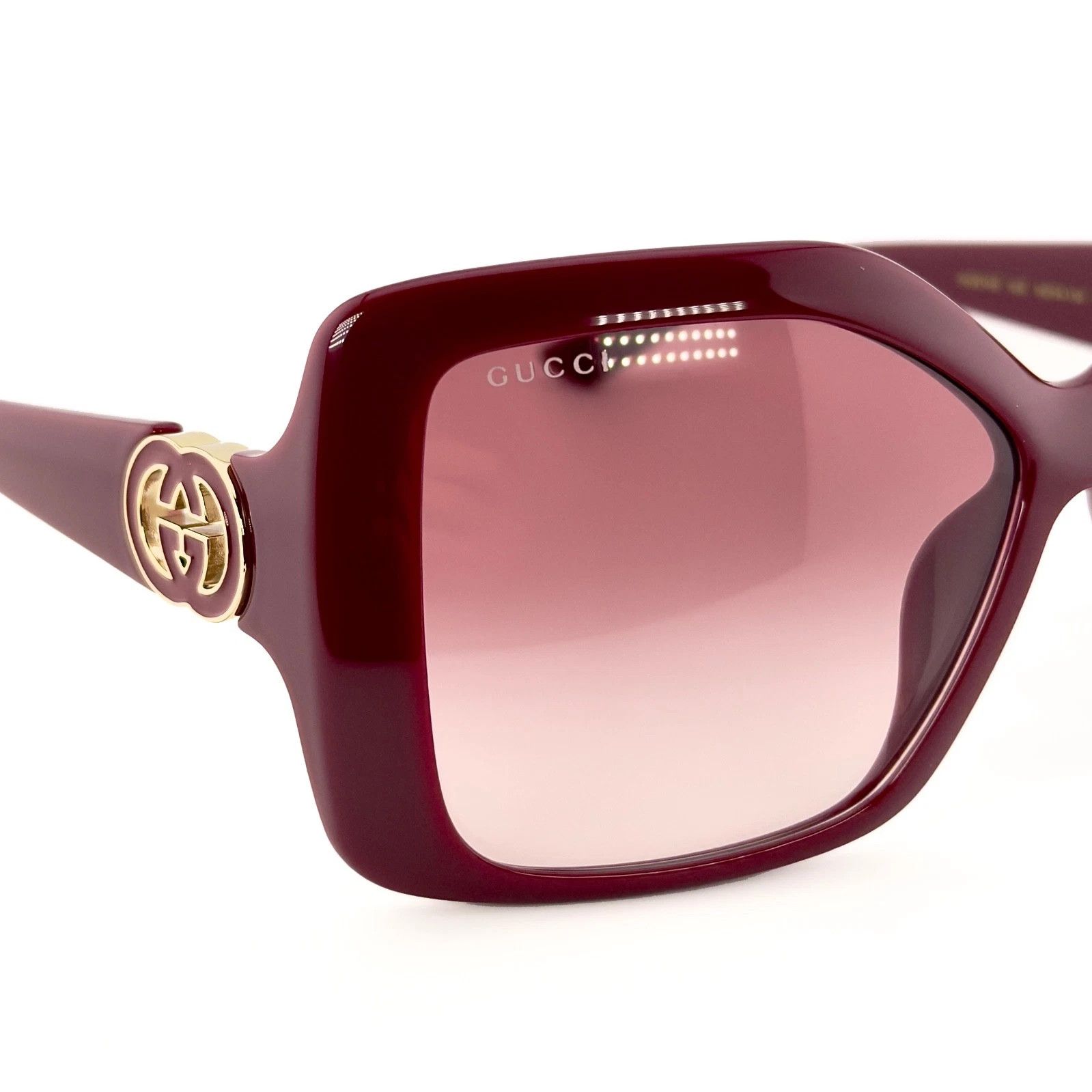 Gucci GUCCI GG2015S Burgundy Red 2015 GG Logo Geometric 002 Size ONE SIZE - 6 Thumbnail